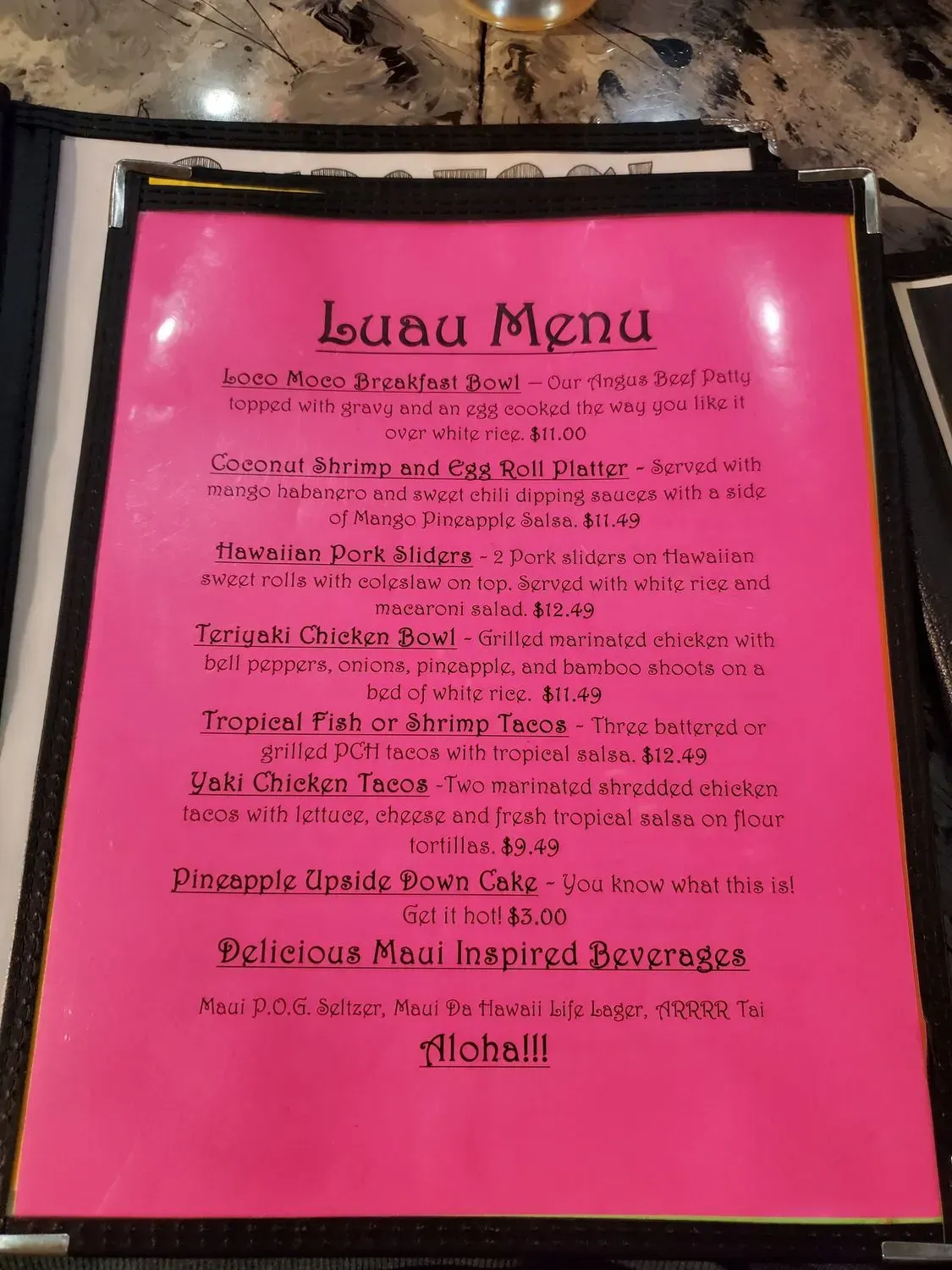 Menu 2