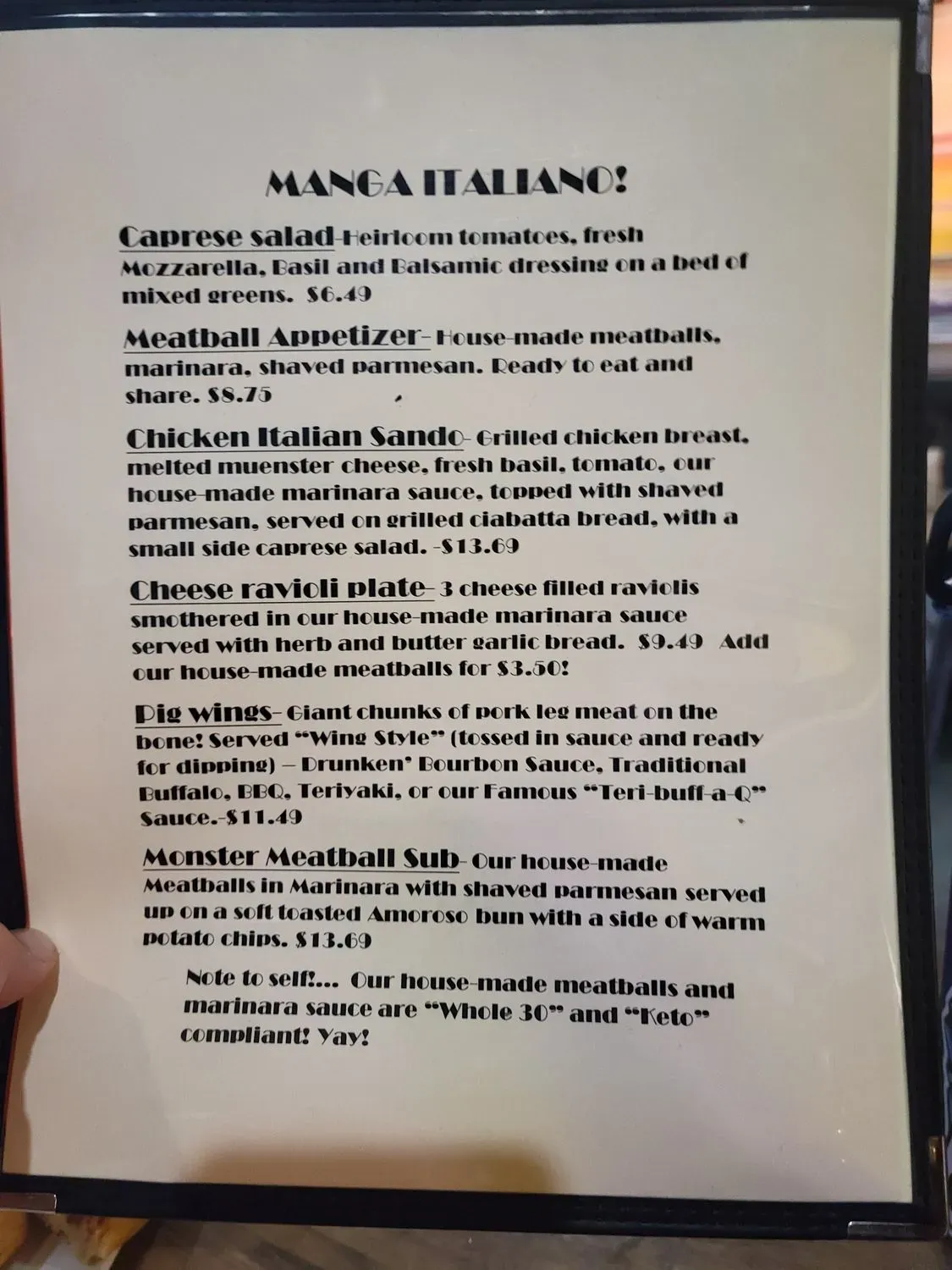 Menu 1