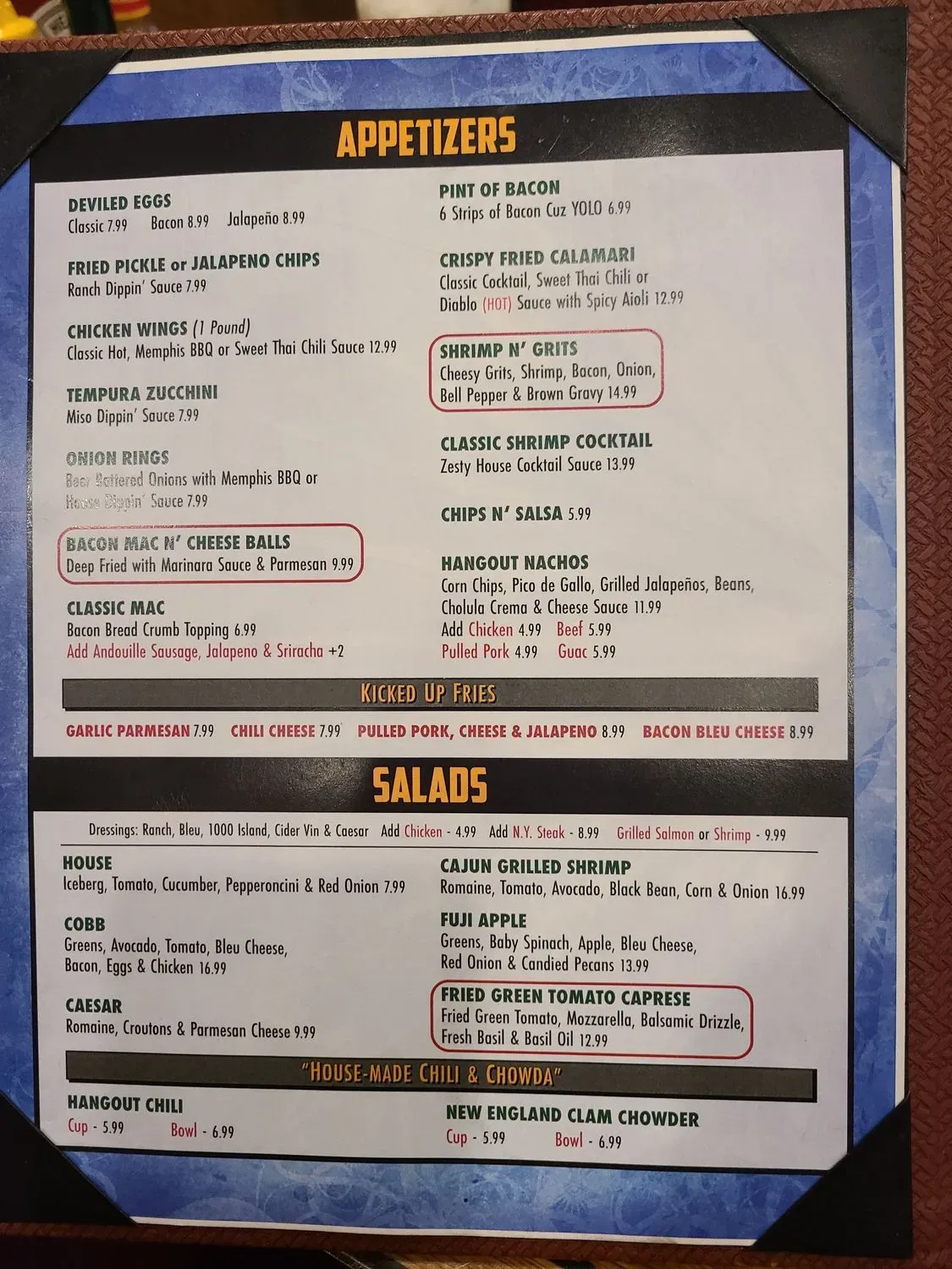 Menu 4