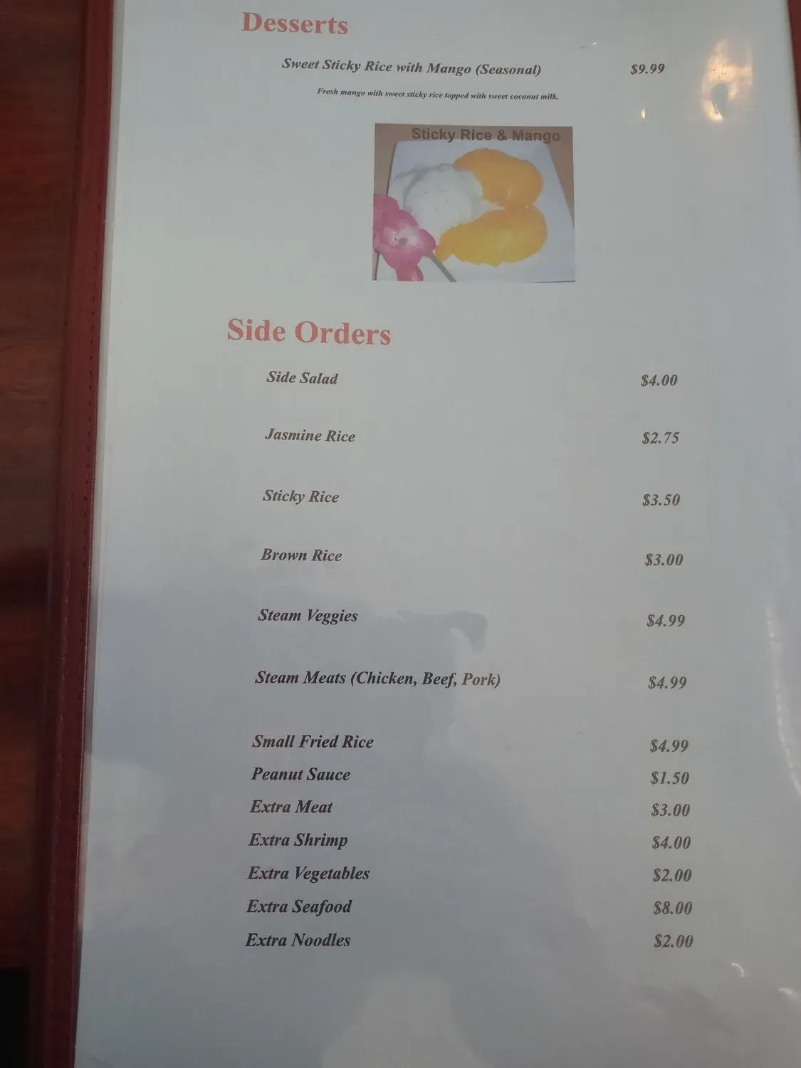 Menu 5