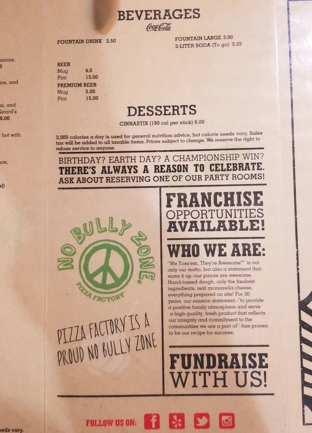 Menu 1