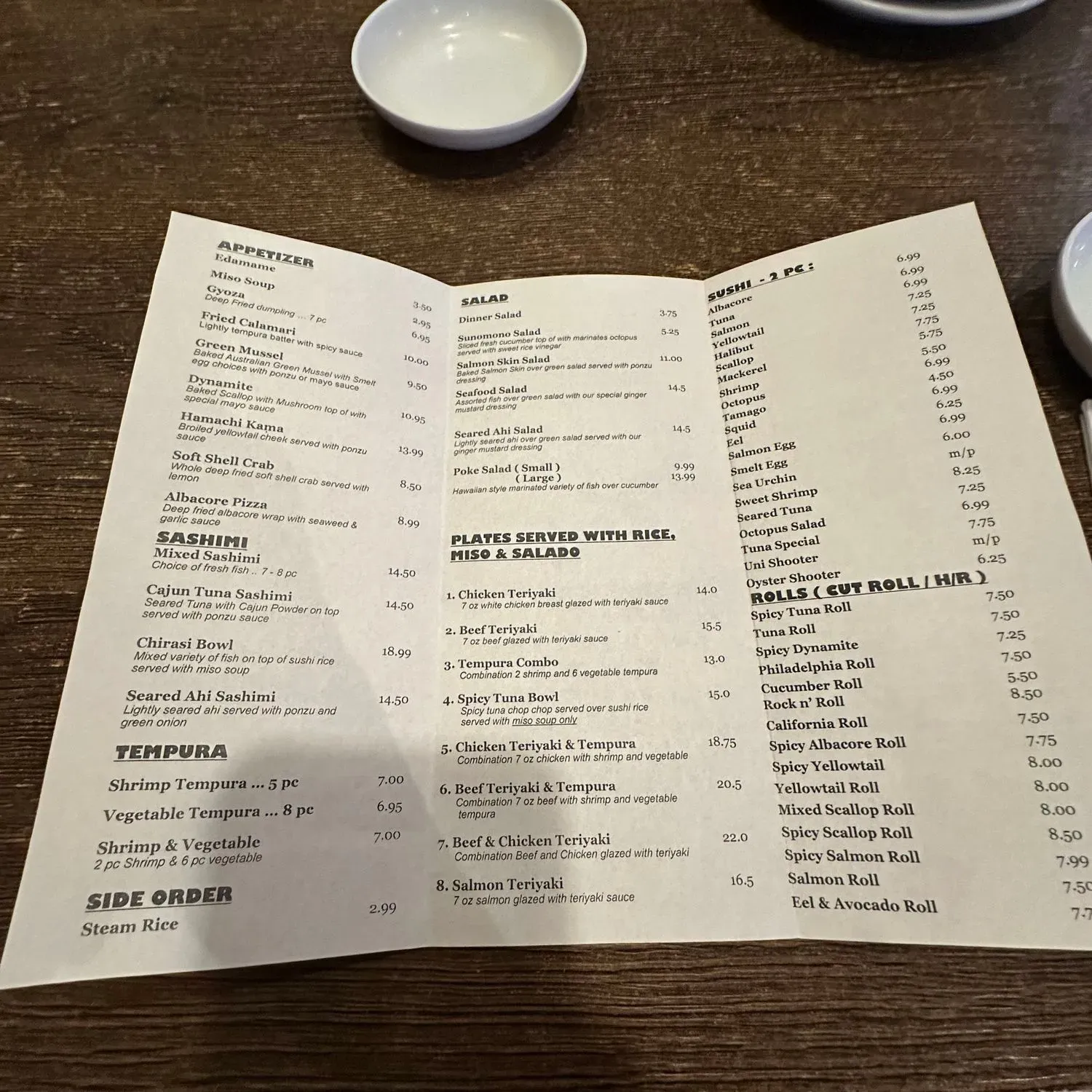 Menu 1