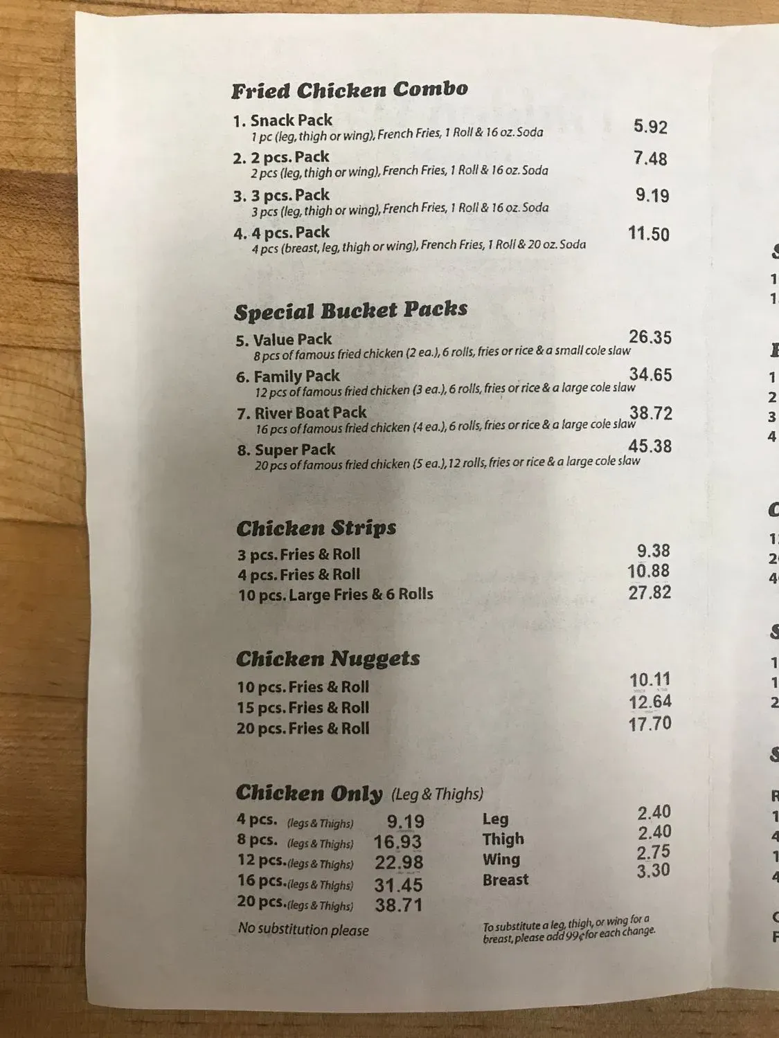 Menu 5