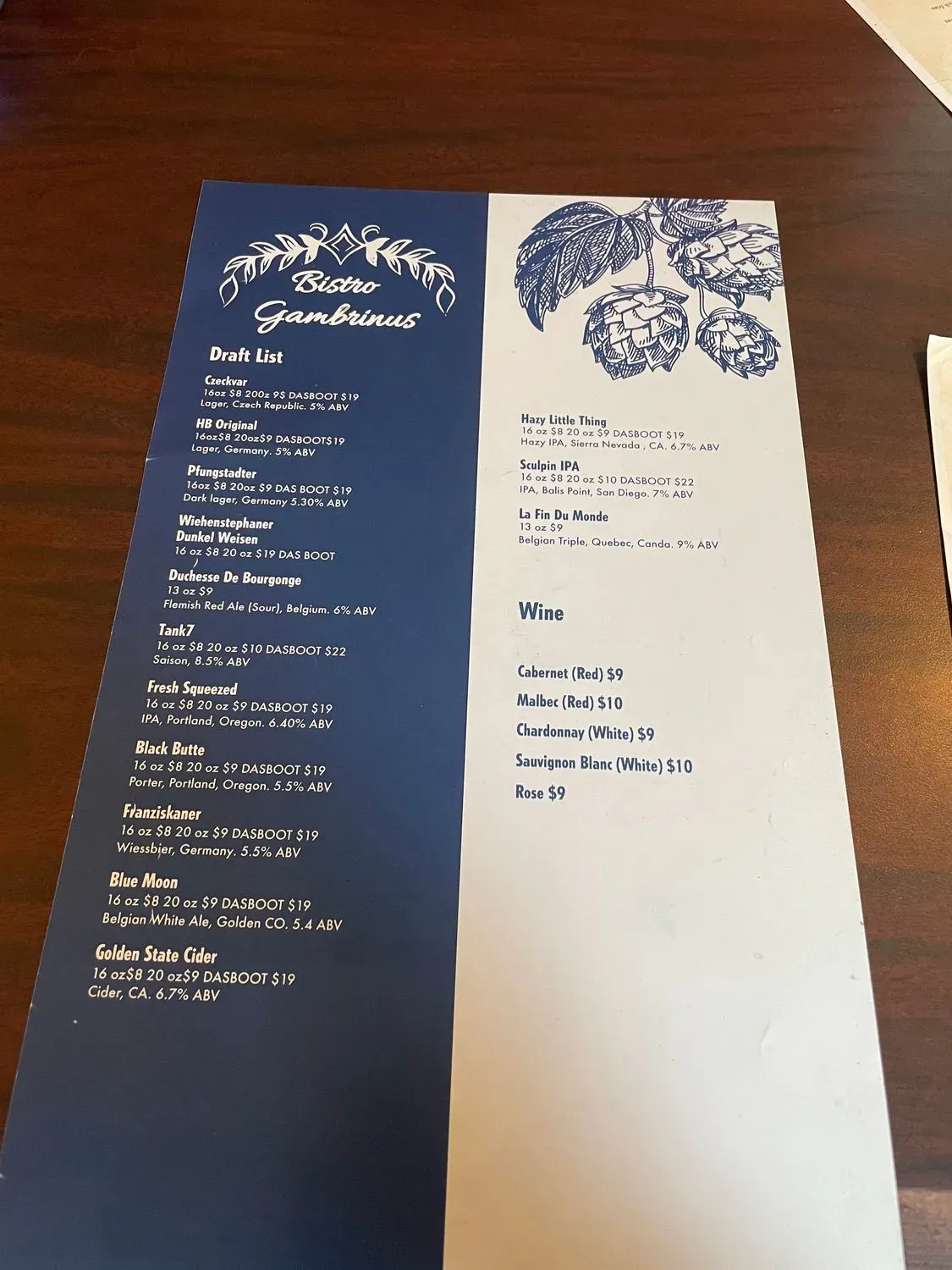 Menu 1