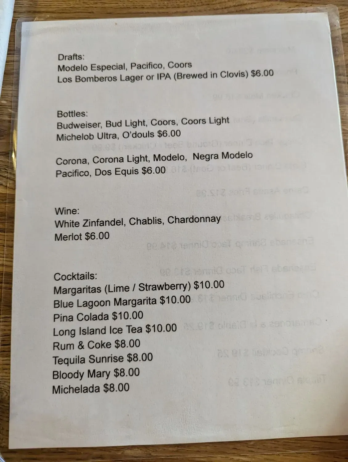 Menu 6