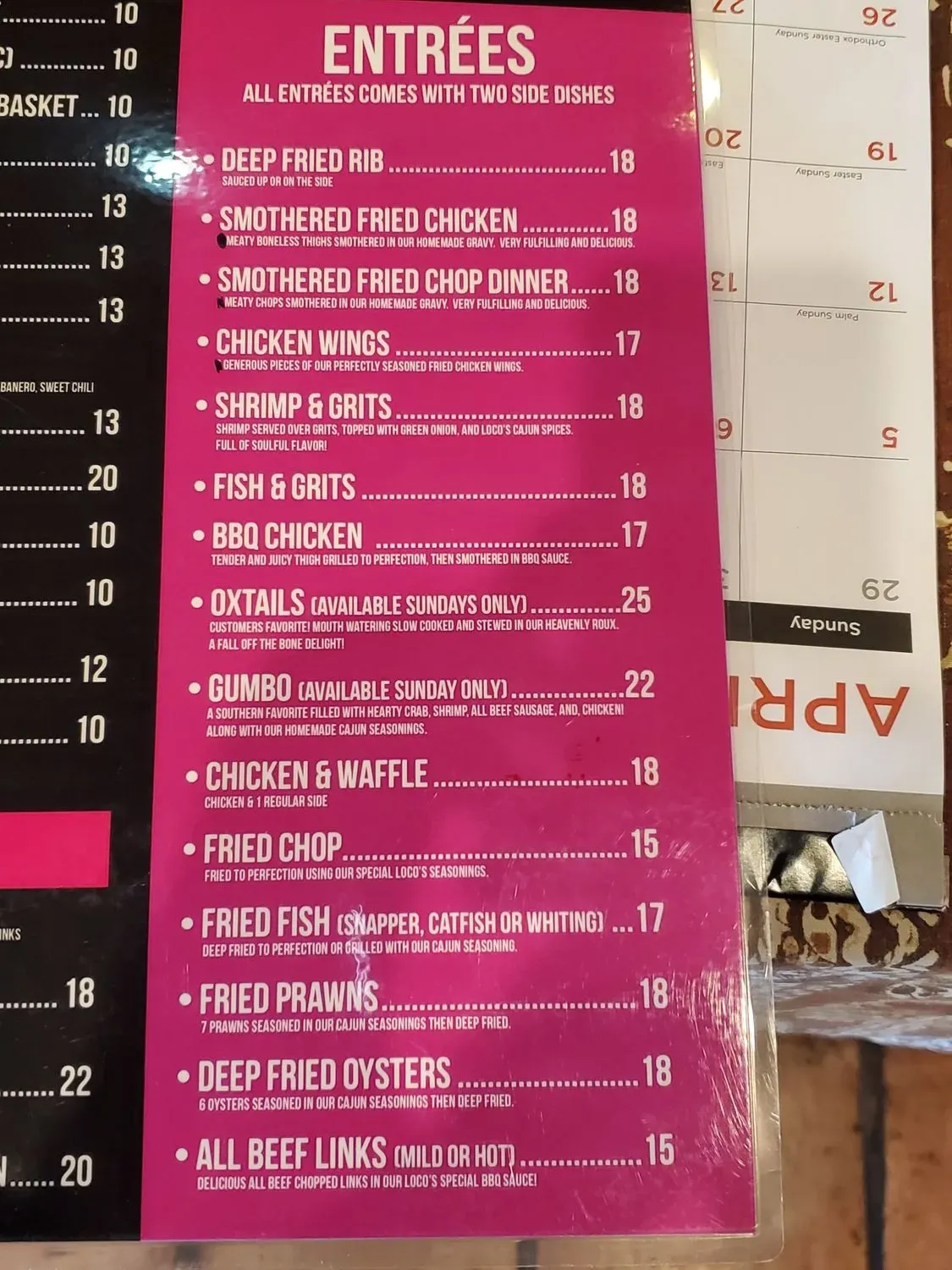 Menu 4