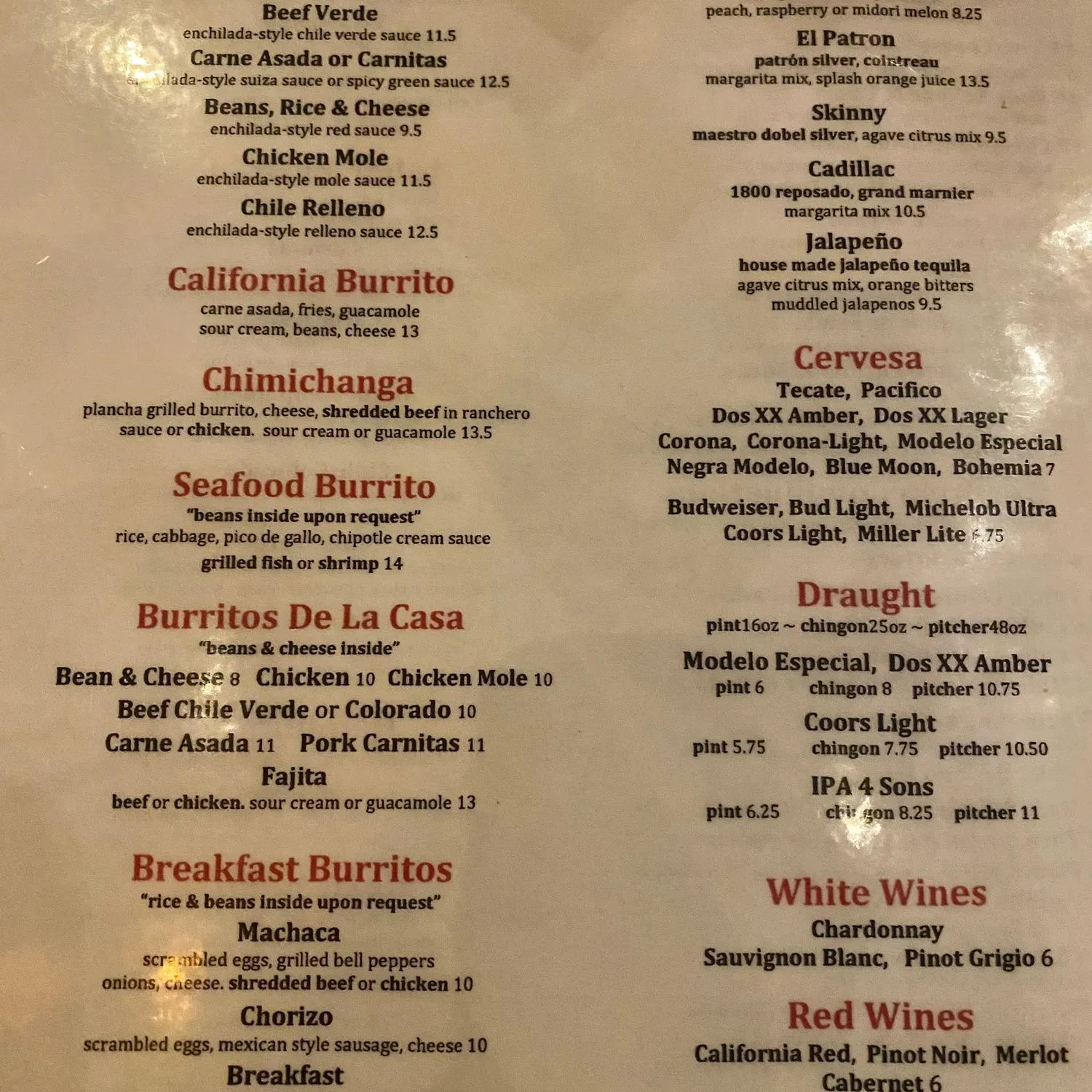 Menu 2