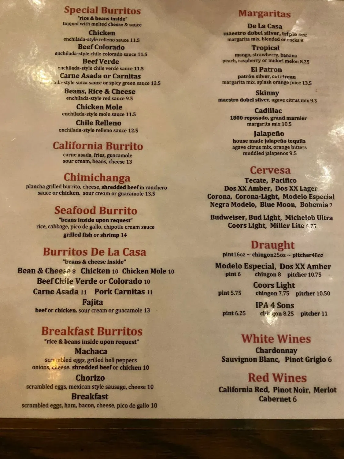 Menu 2