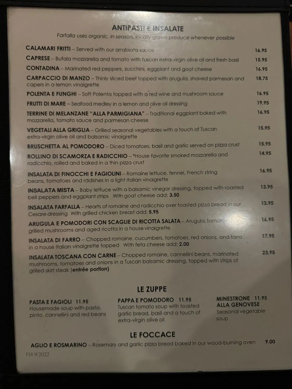 Menu 1