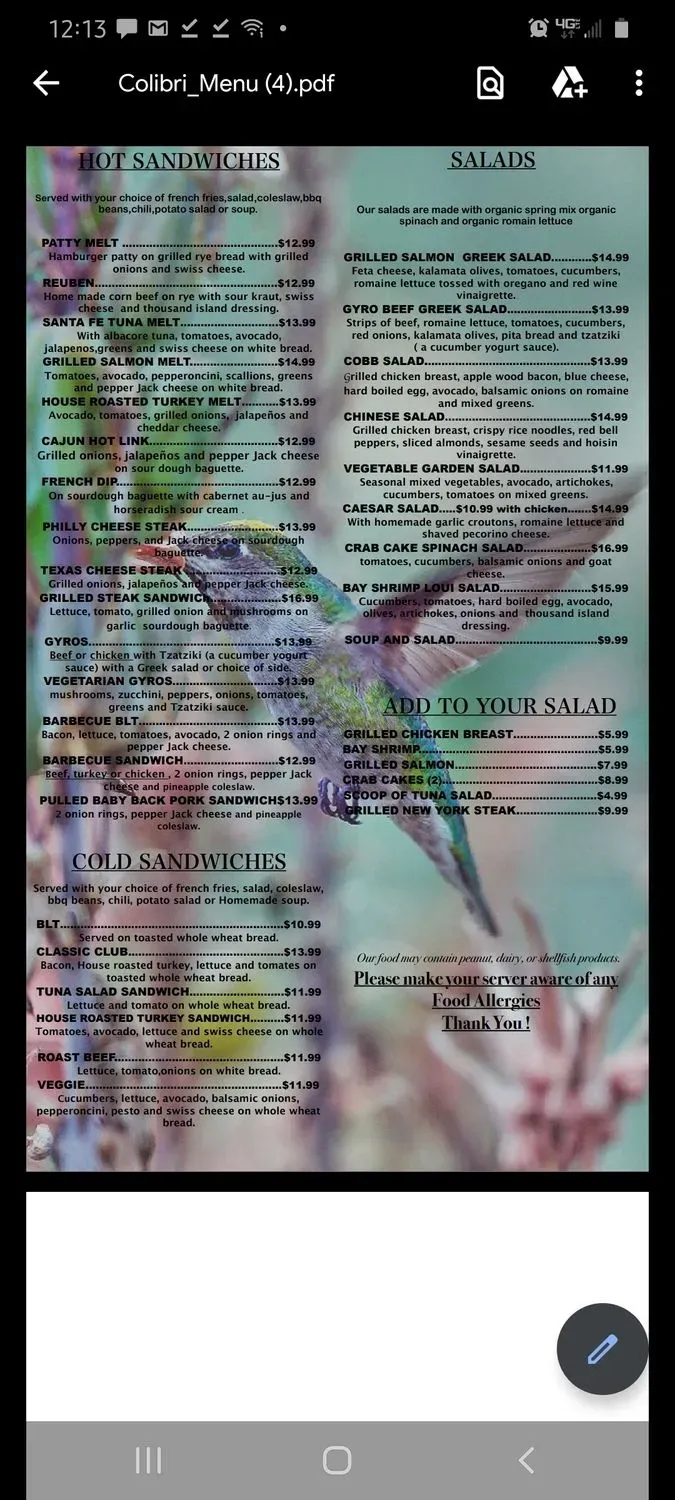 Menu 2