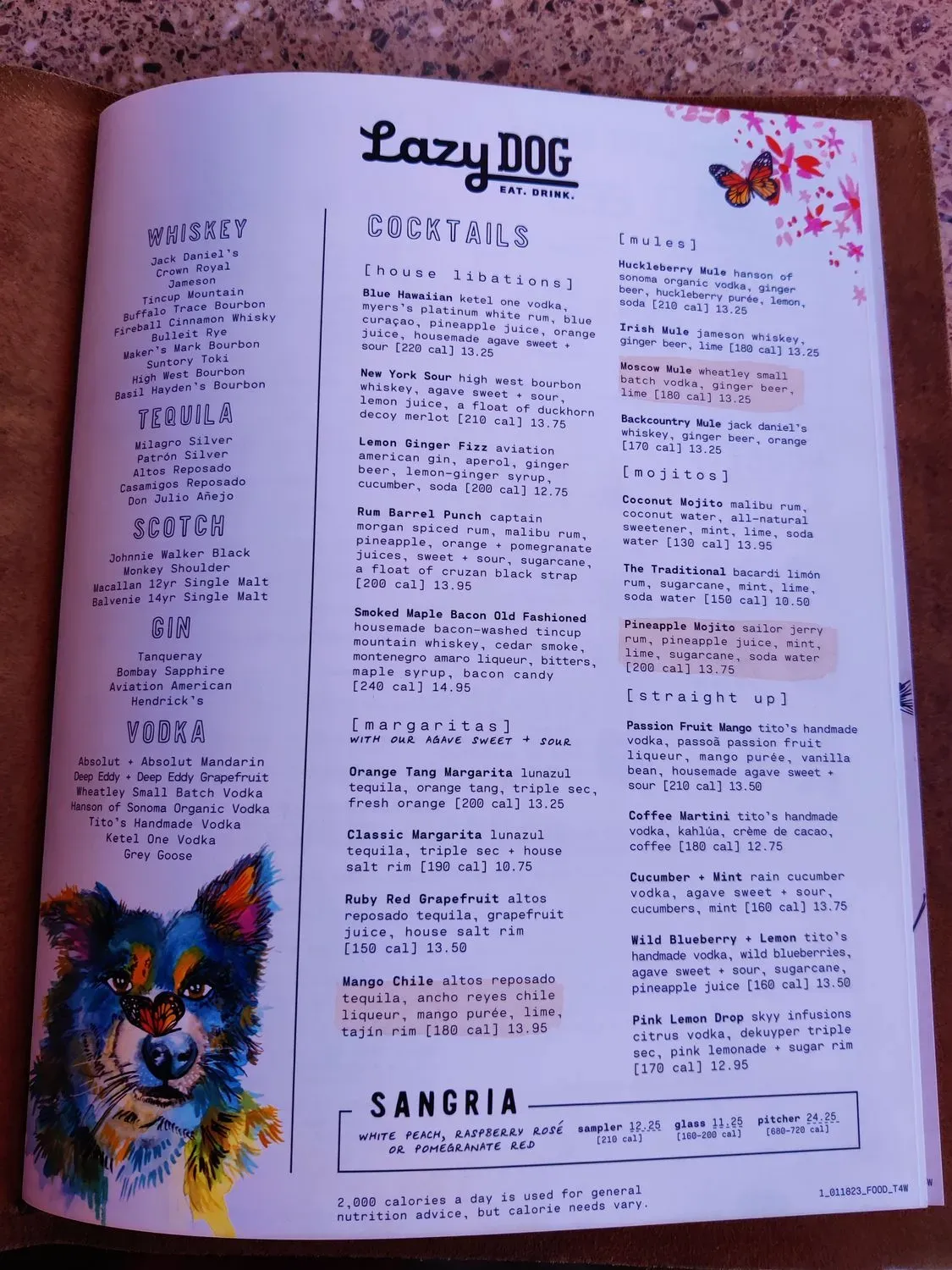 Menu 5