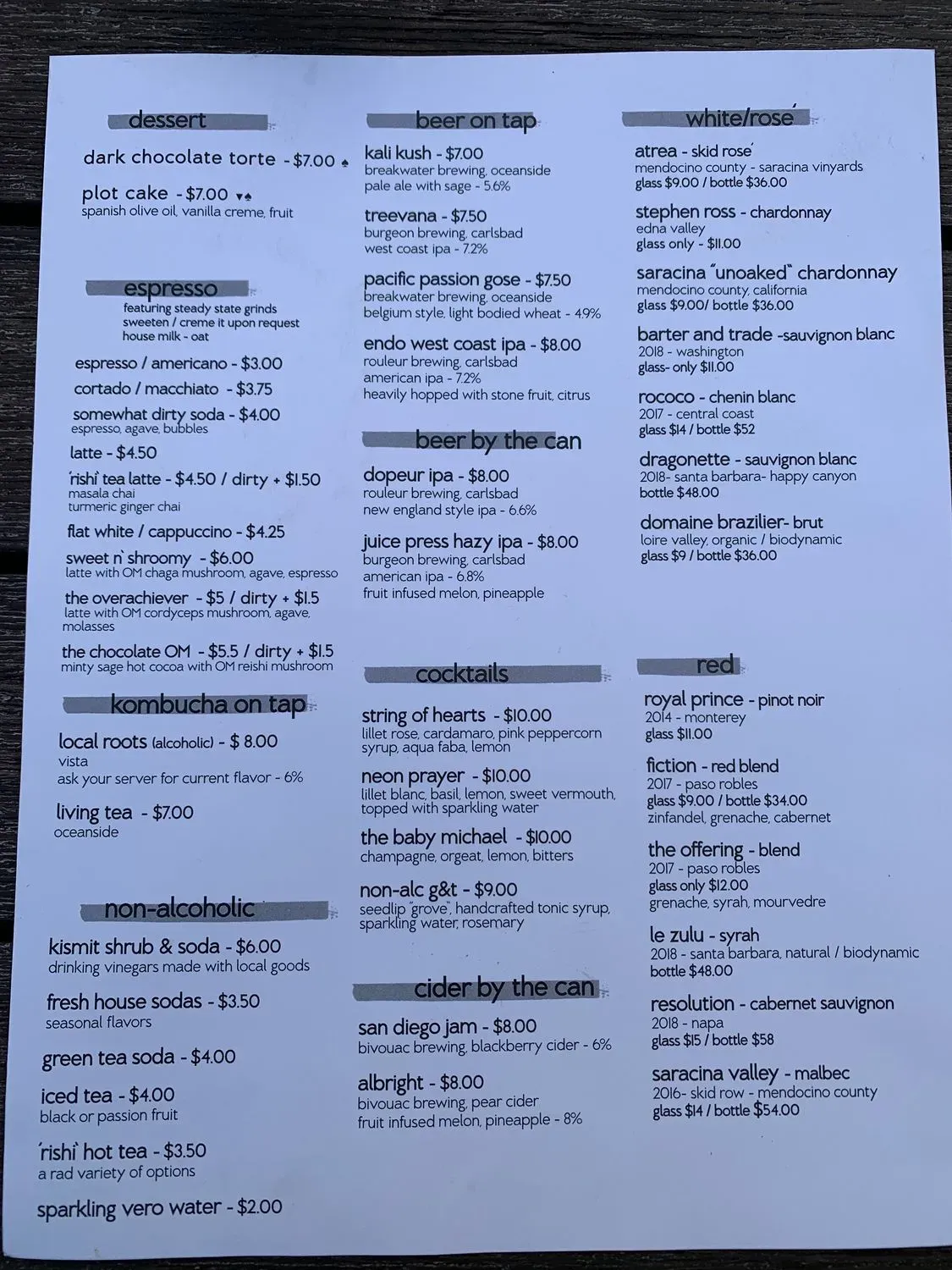 Menu 4