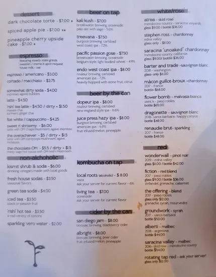 Menu 5