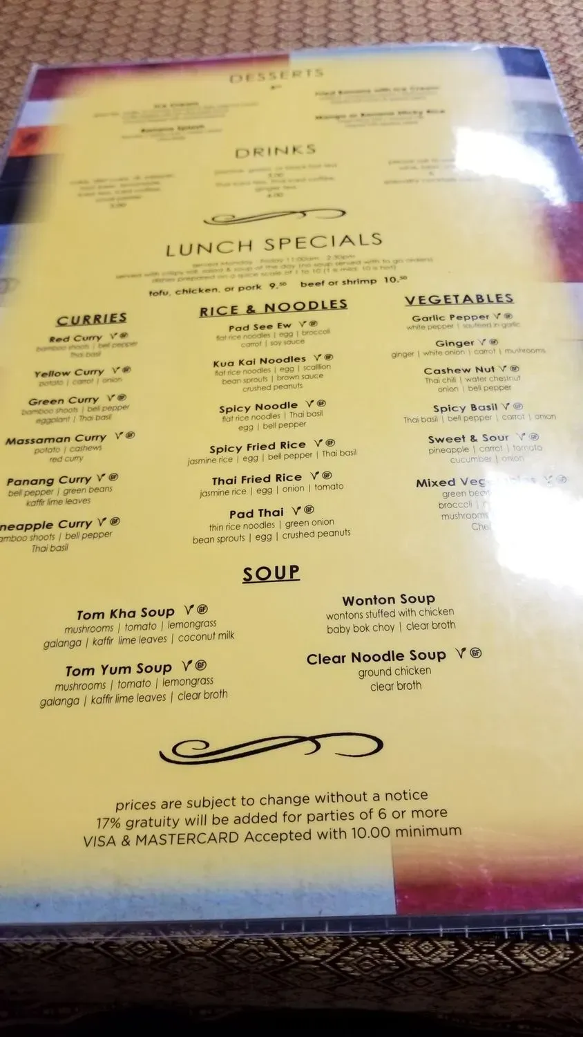 Menu 5