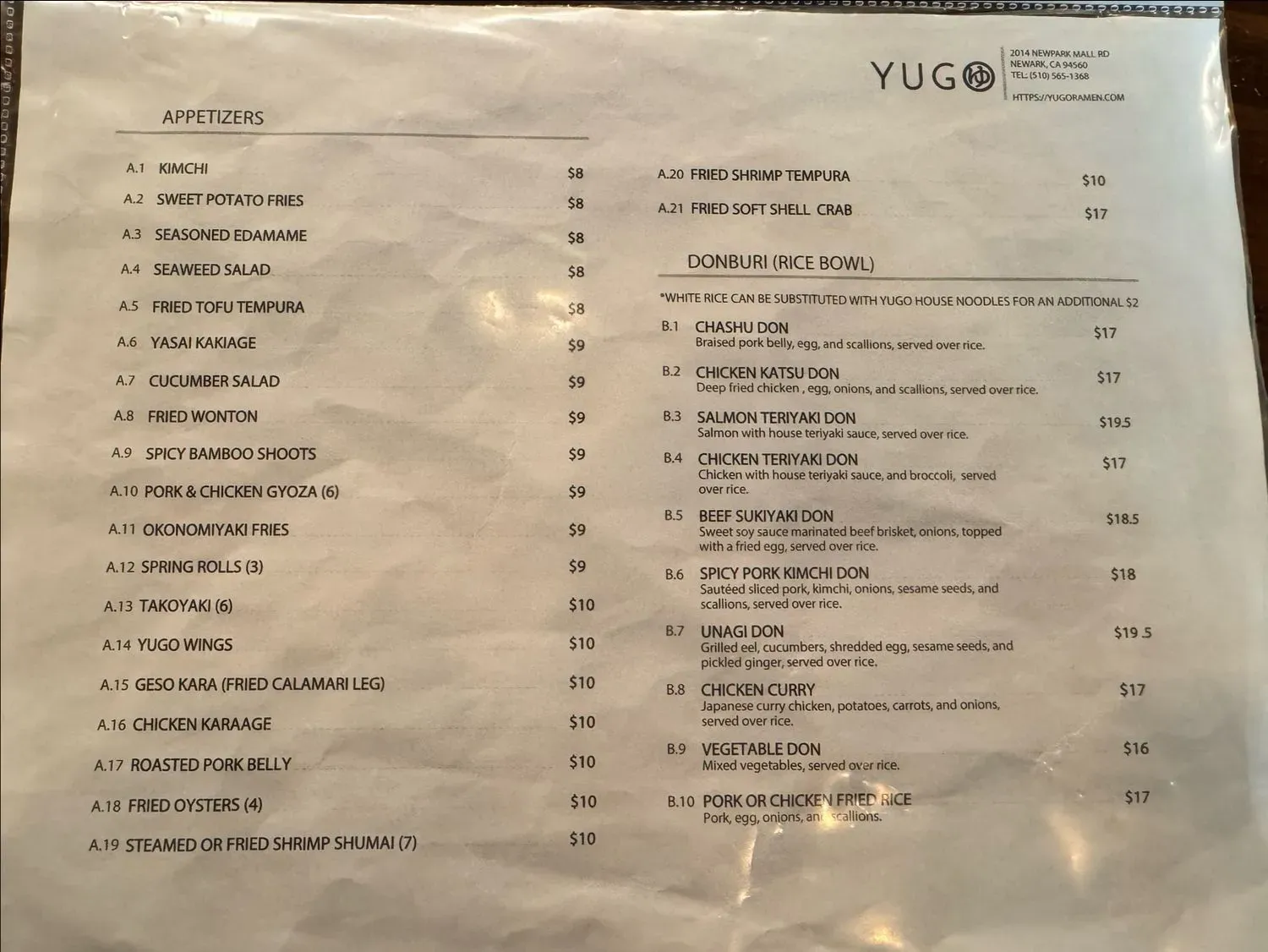 Menu 4