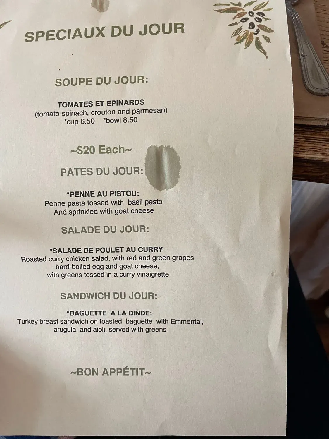 Menu 3