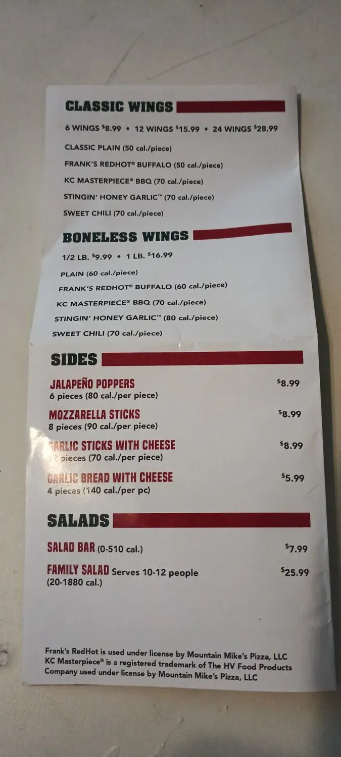 Menu 5