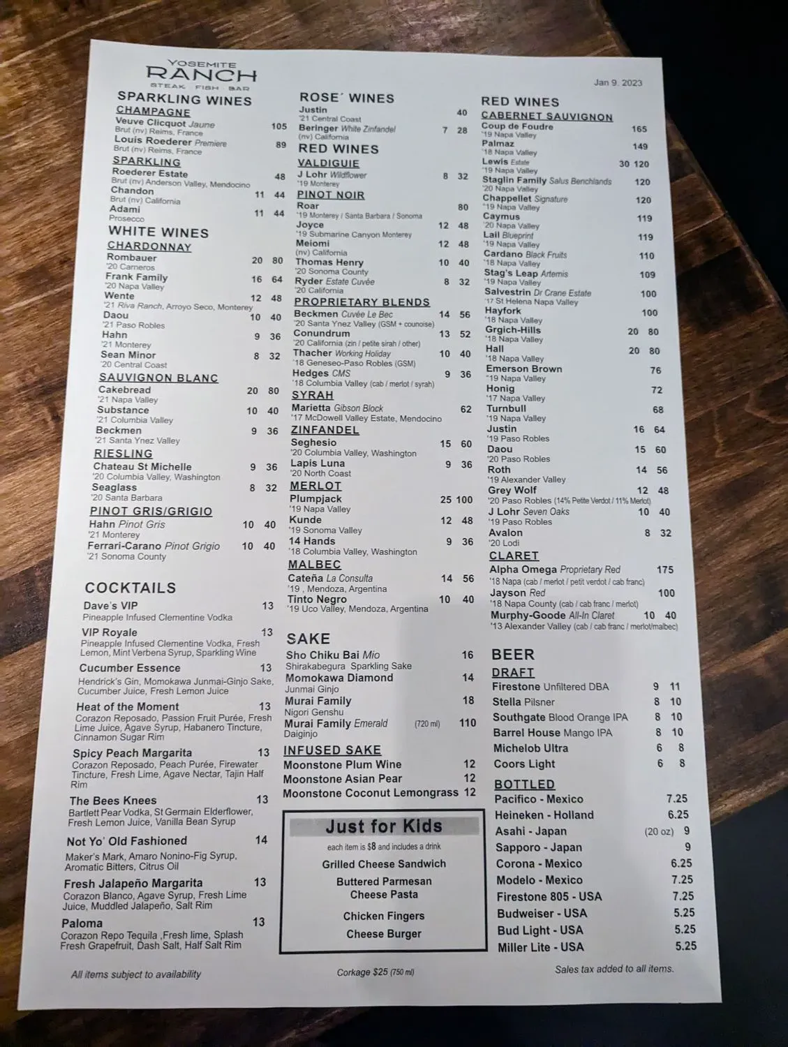 Menu 1