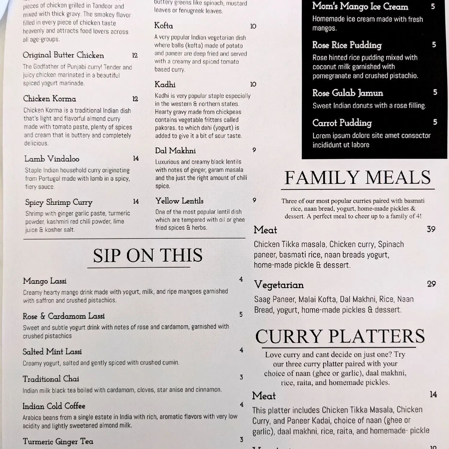 Menu 1