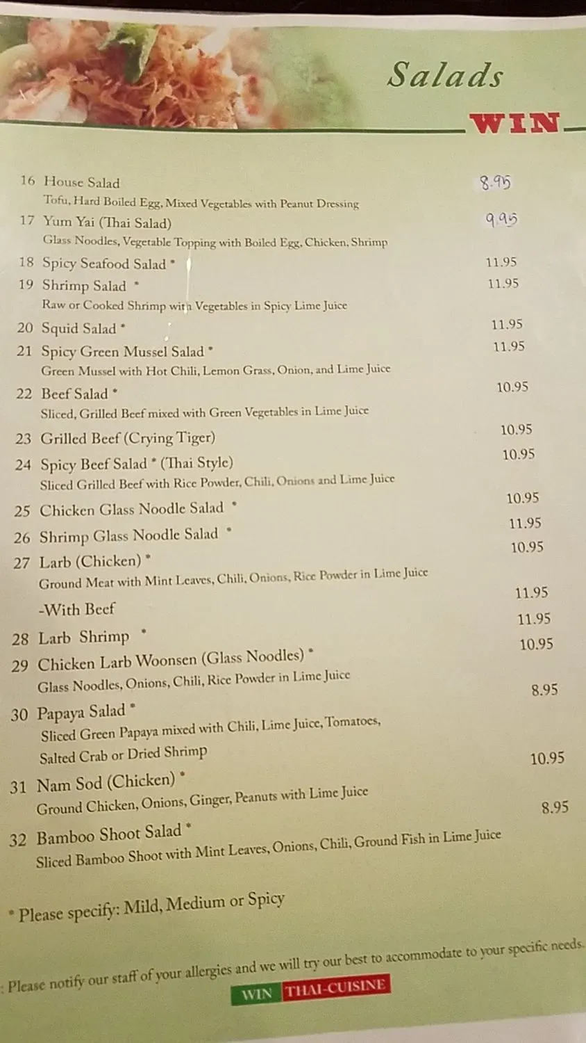 Menu 5