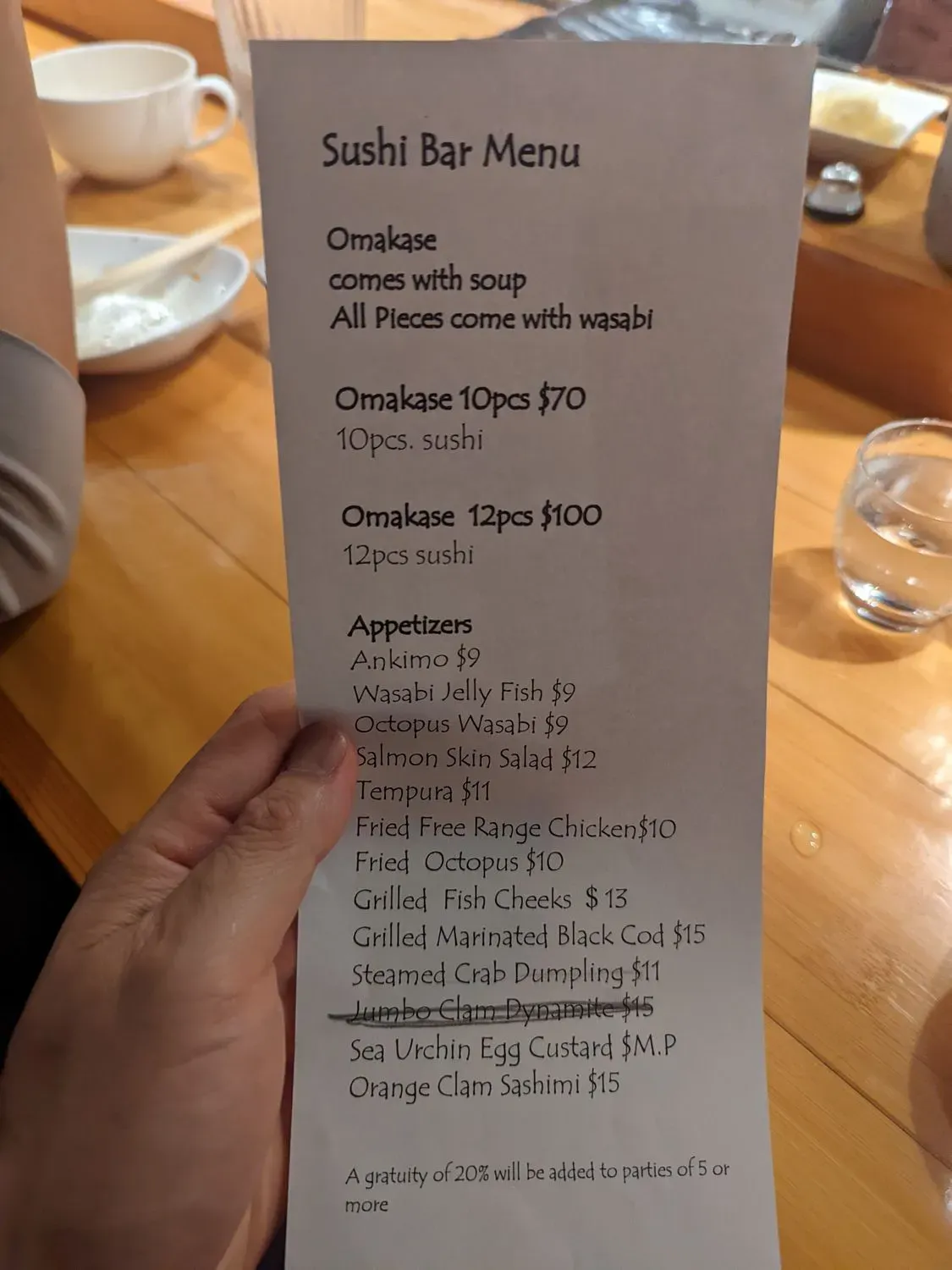 Menu 5