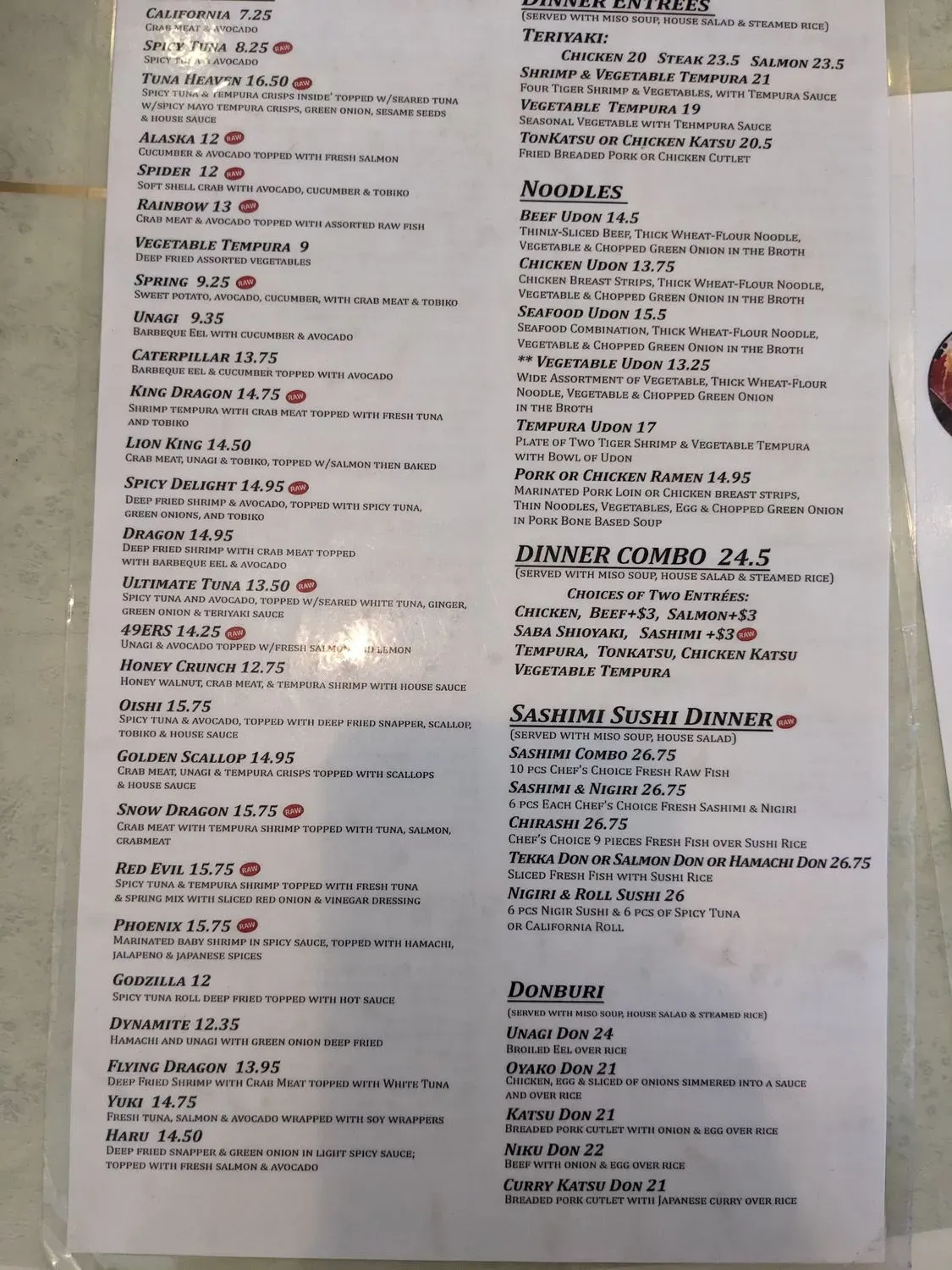 Menu 2