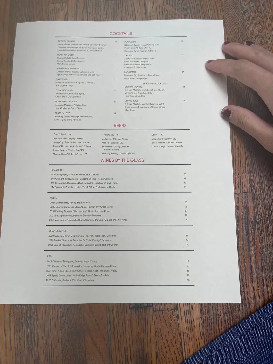 Menu 5