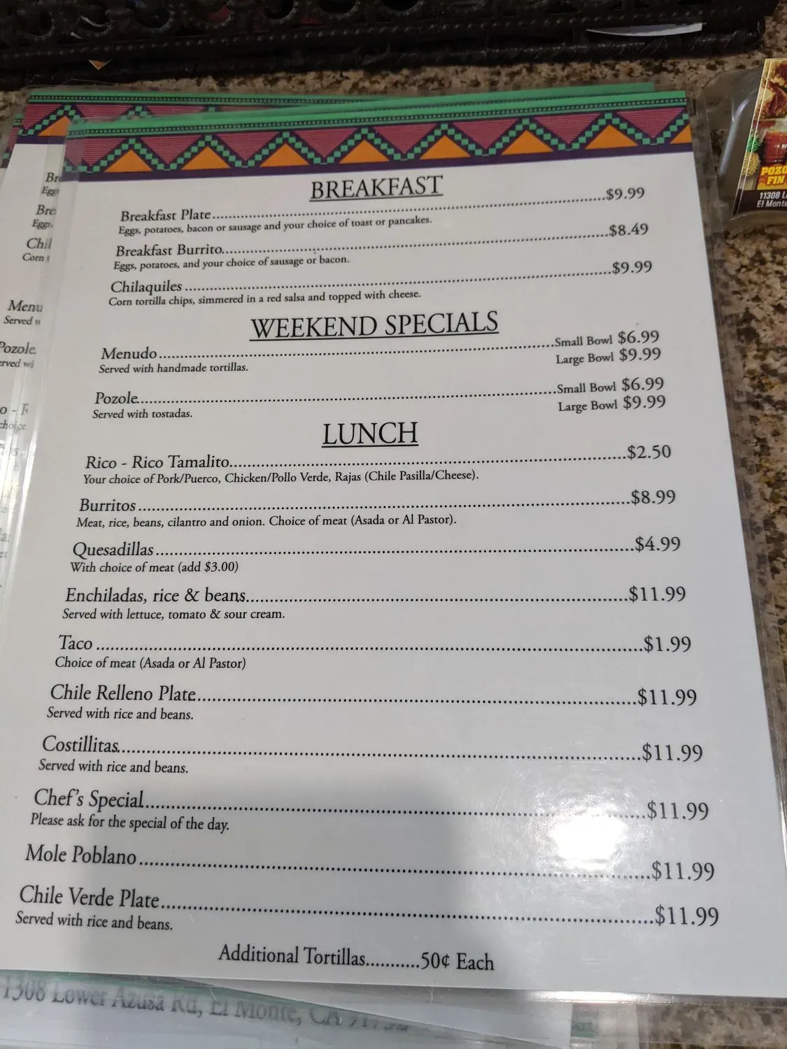 Menu 4