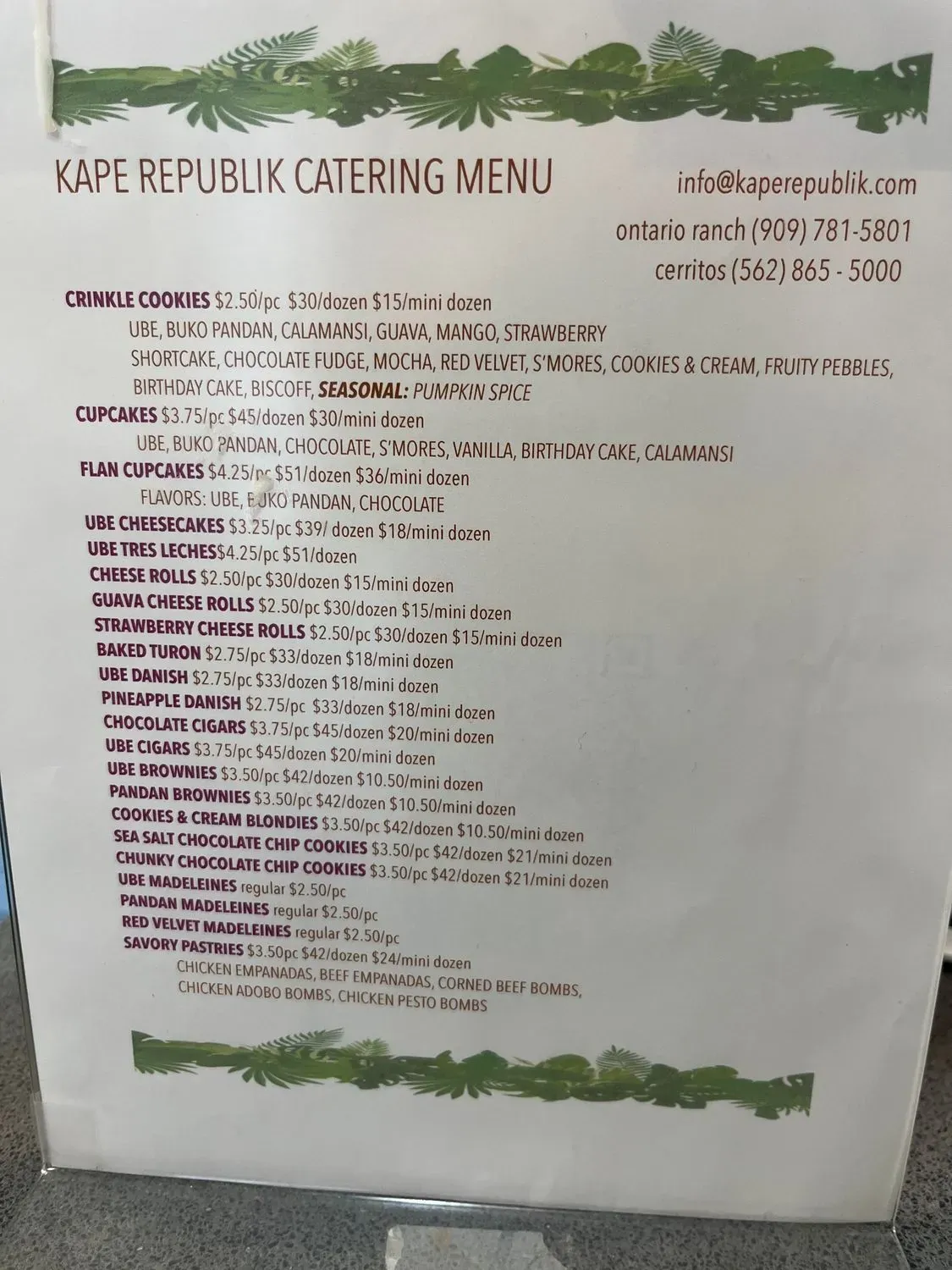 Menu 1