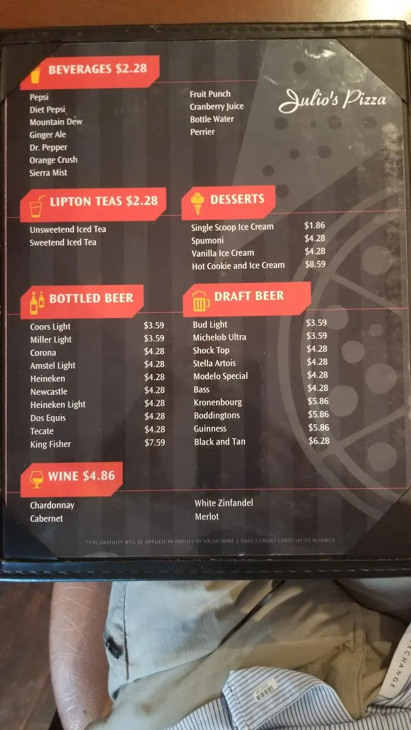 Menu 5