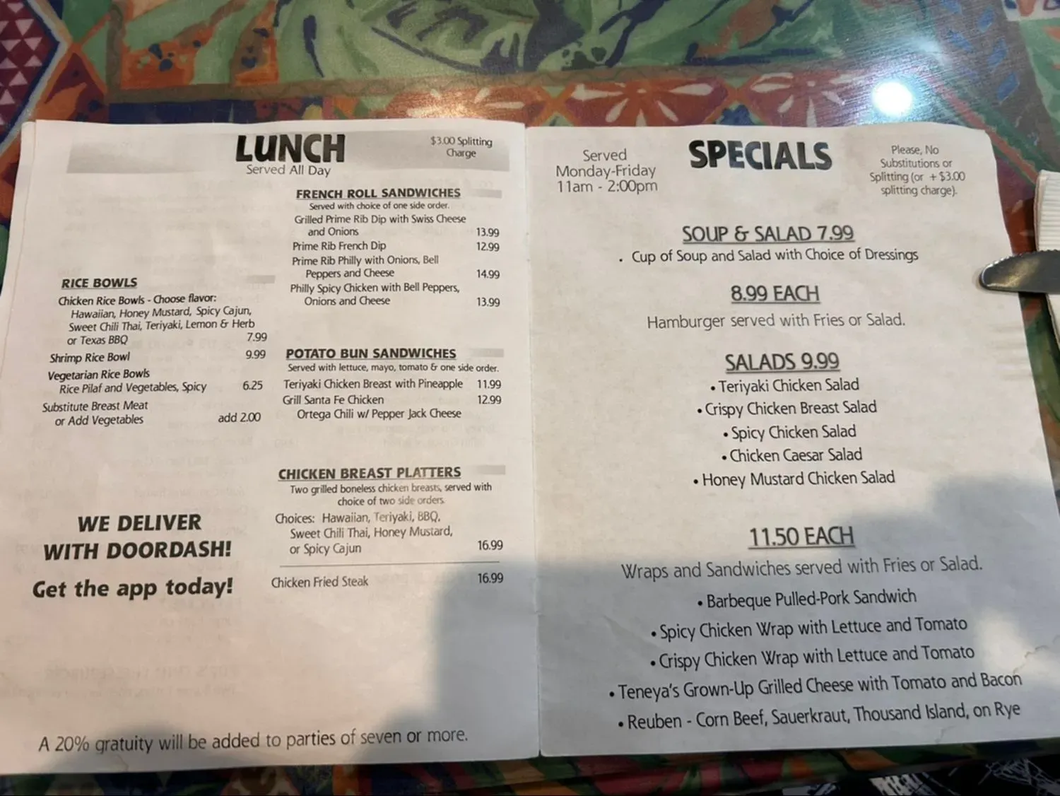 Menu 3