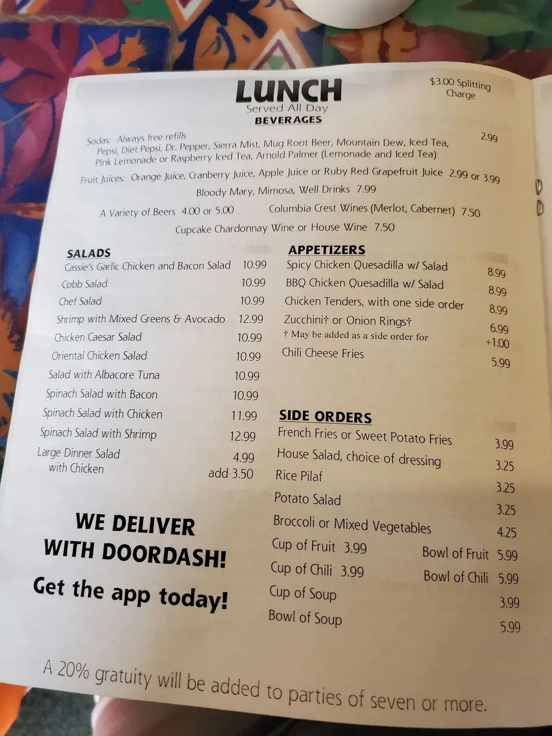 Menu 4