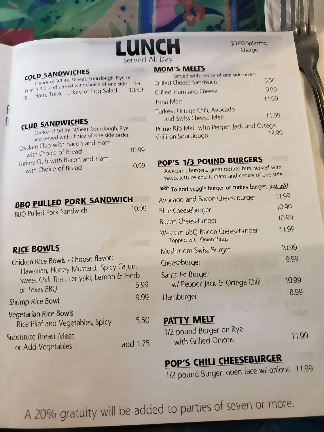 Menu 2