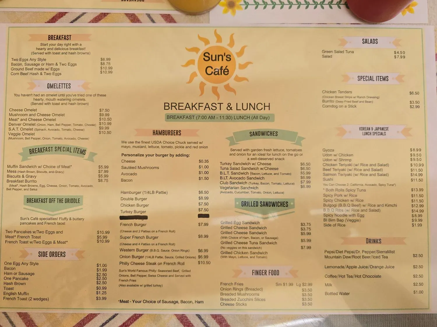 Menu 1