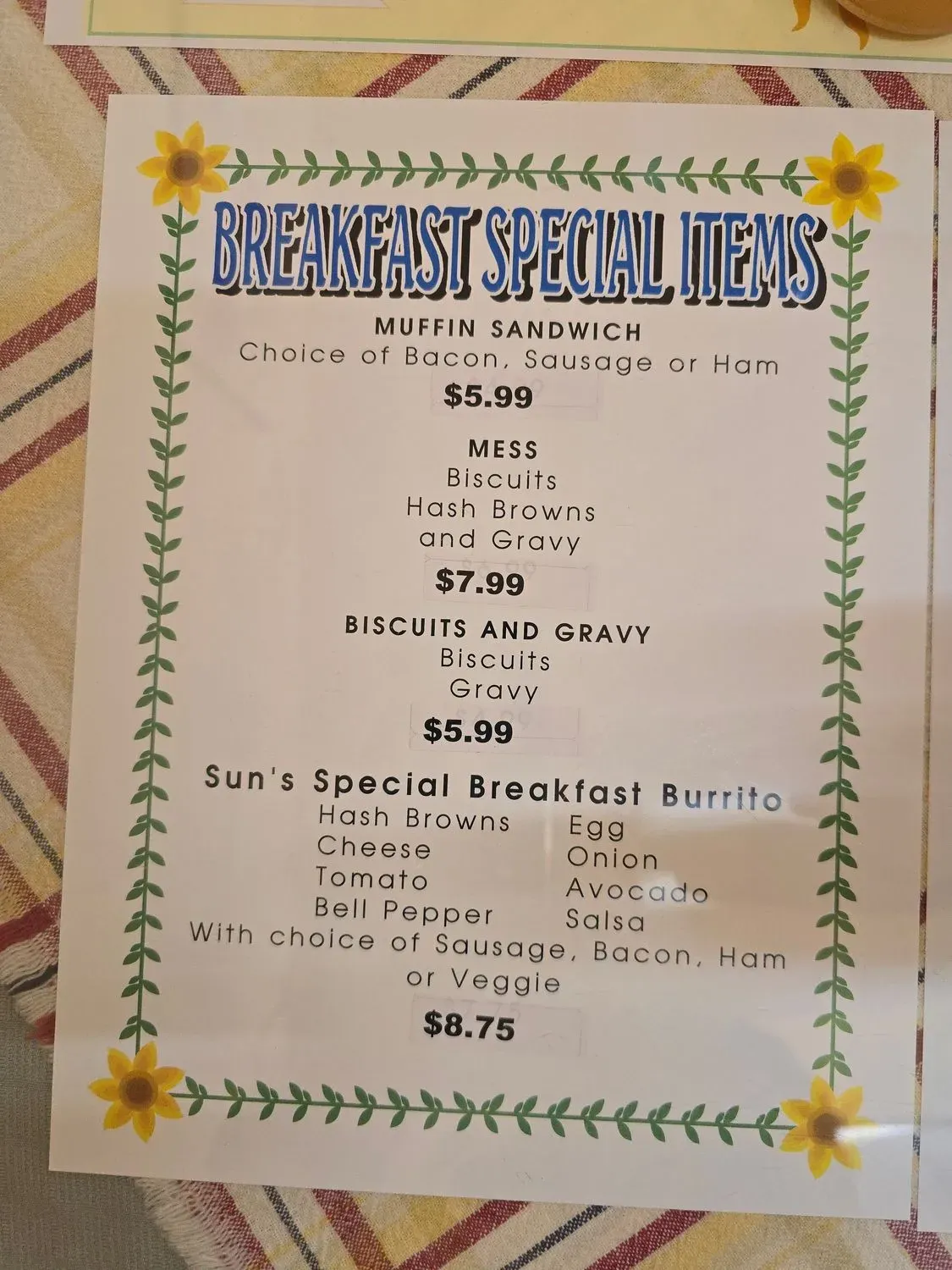 Menu 4