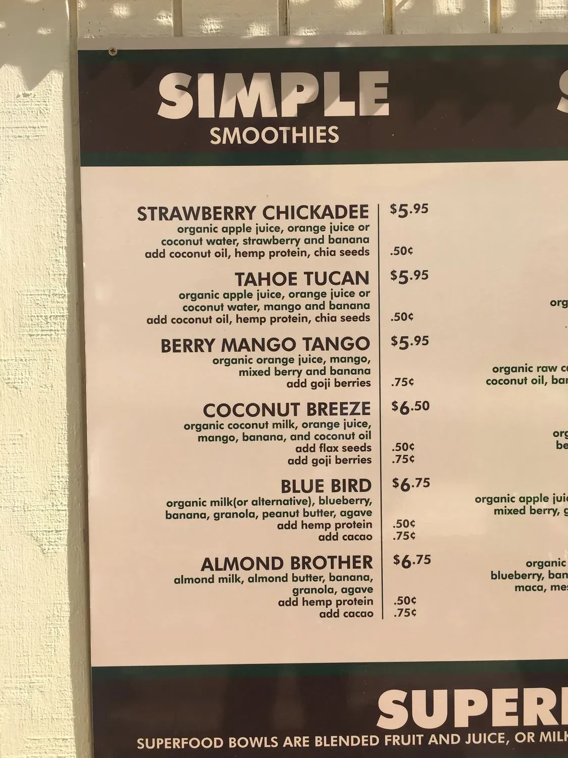 Menu 5