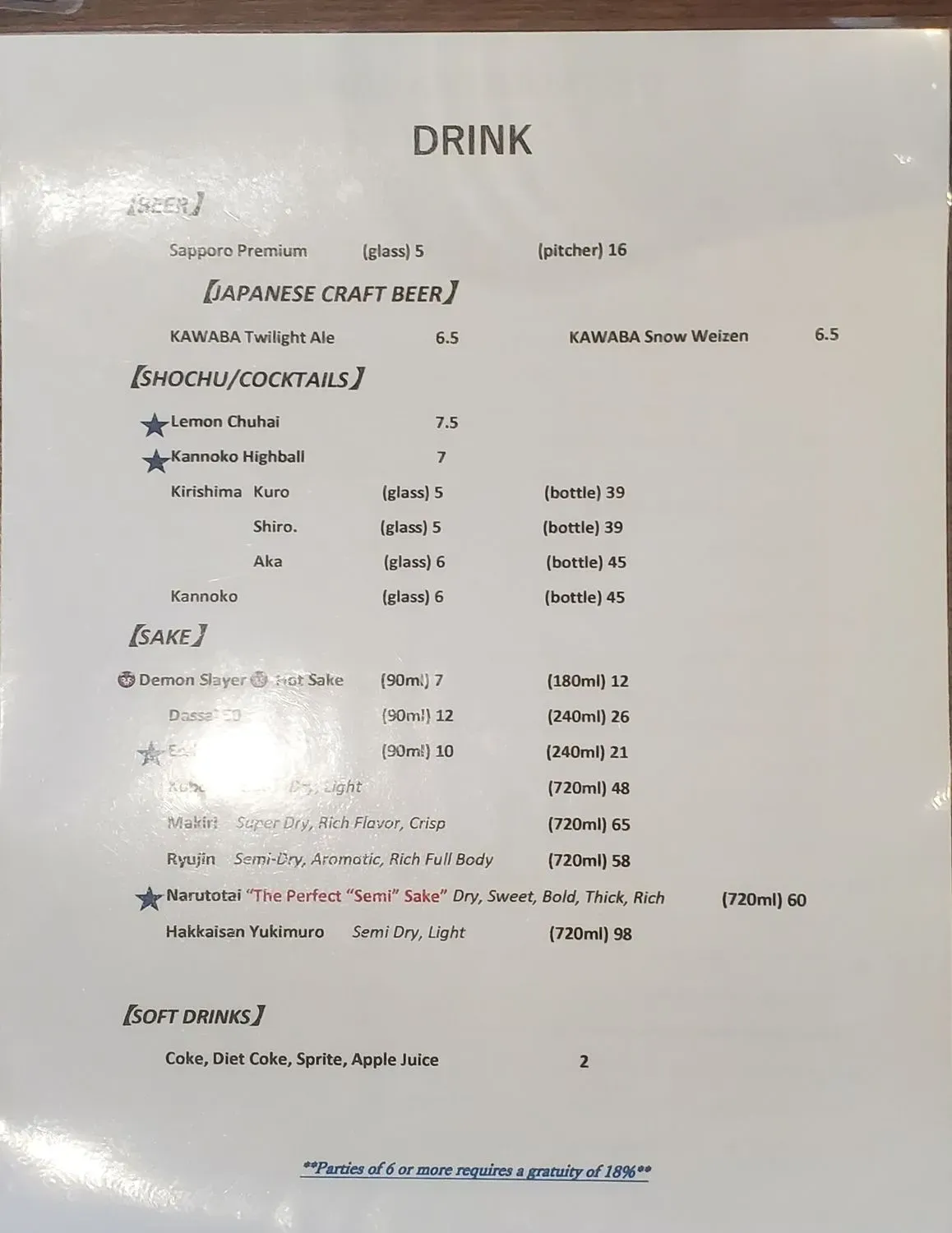 Menu 2