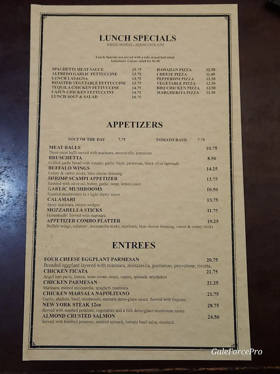 Menu 2