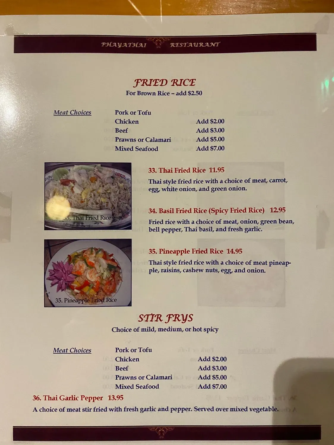 Menu 5