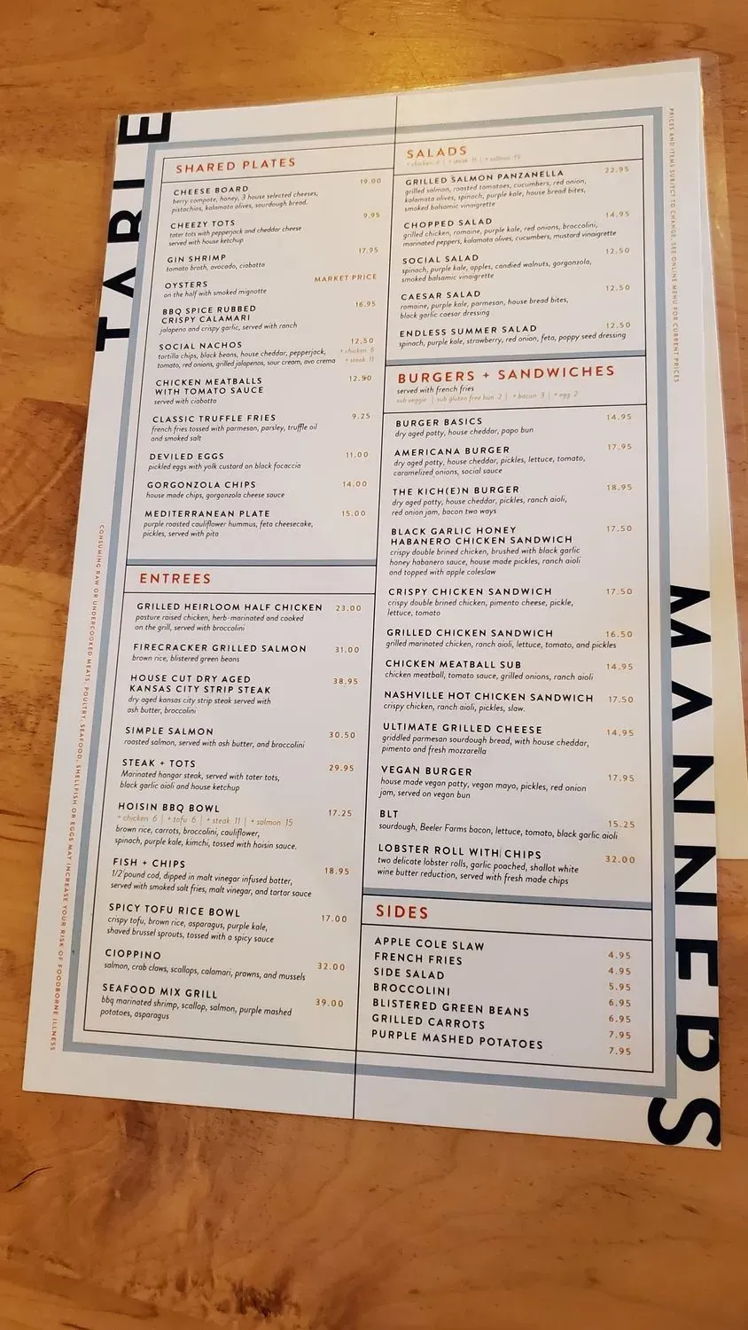 Menu 1