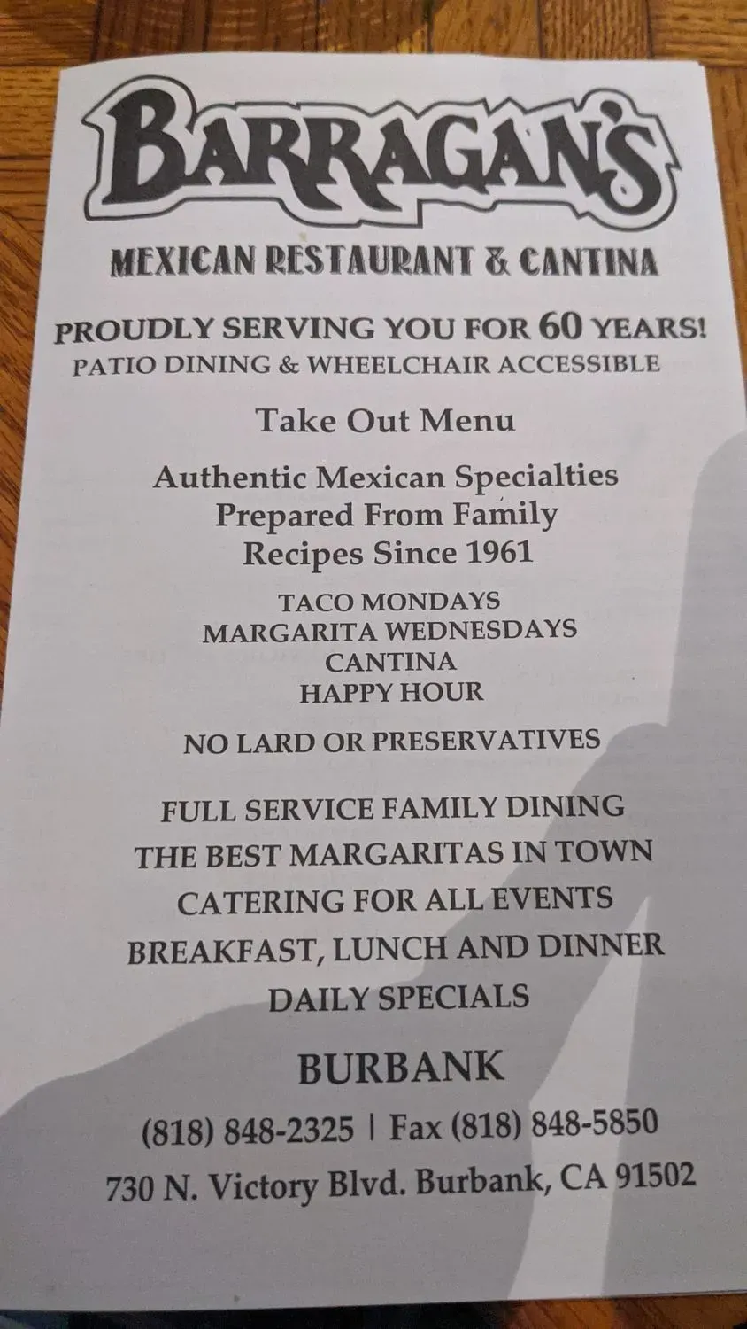 Menu 5