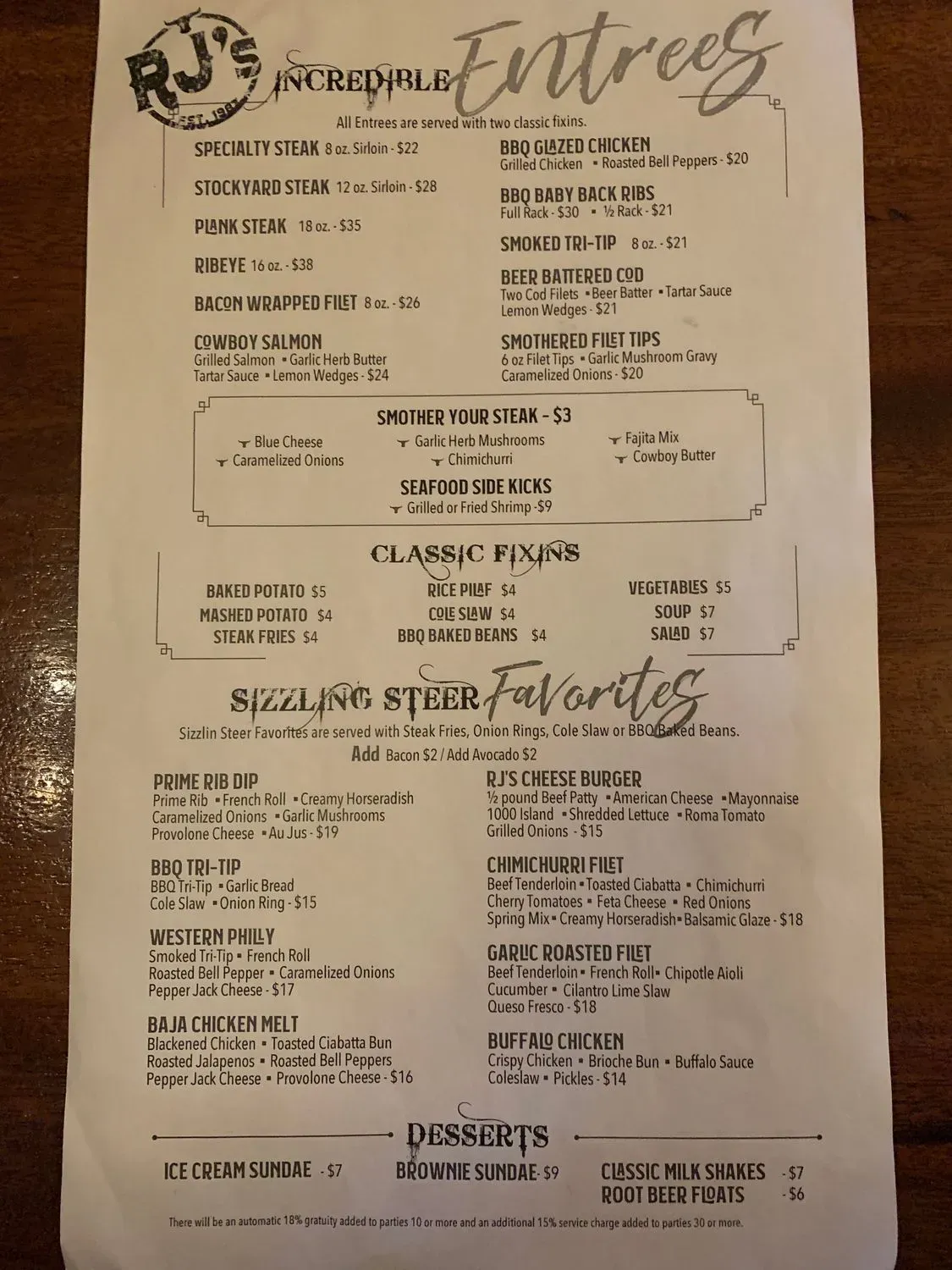 Menu 6