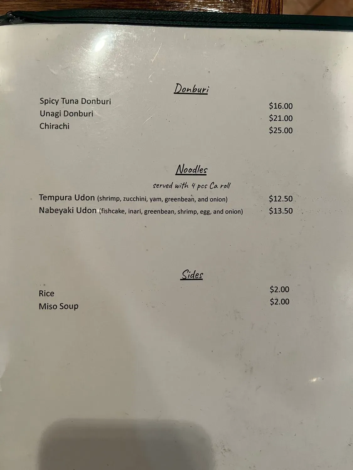 Menu 4