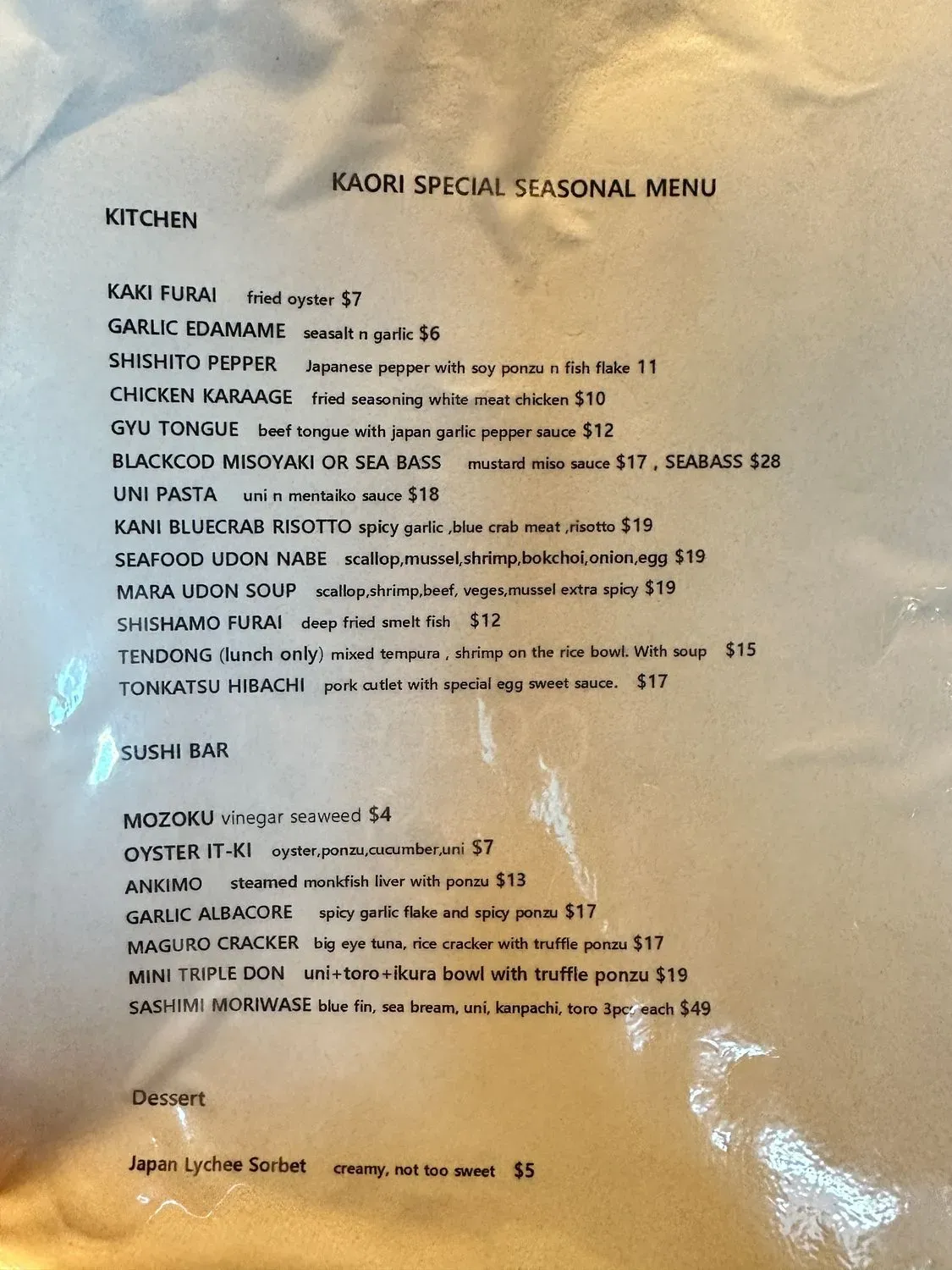 Menu 4