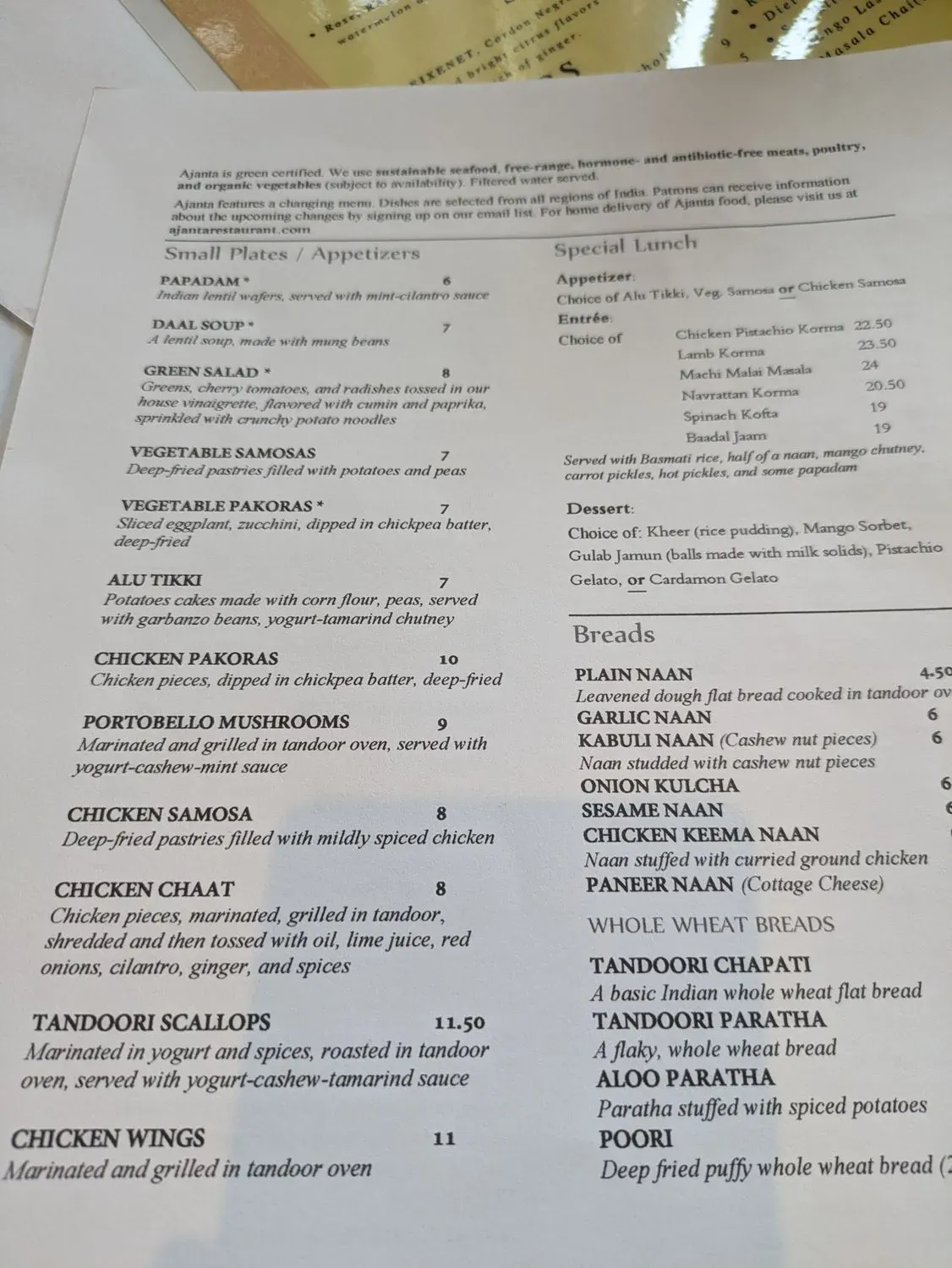 Menu 4