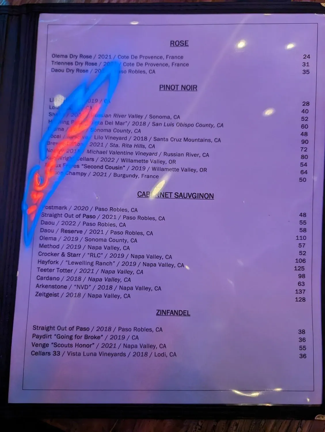 Menu 5