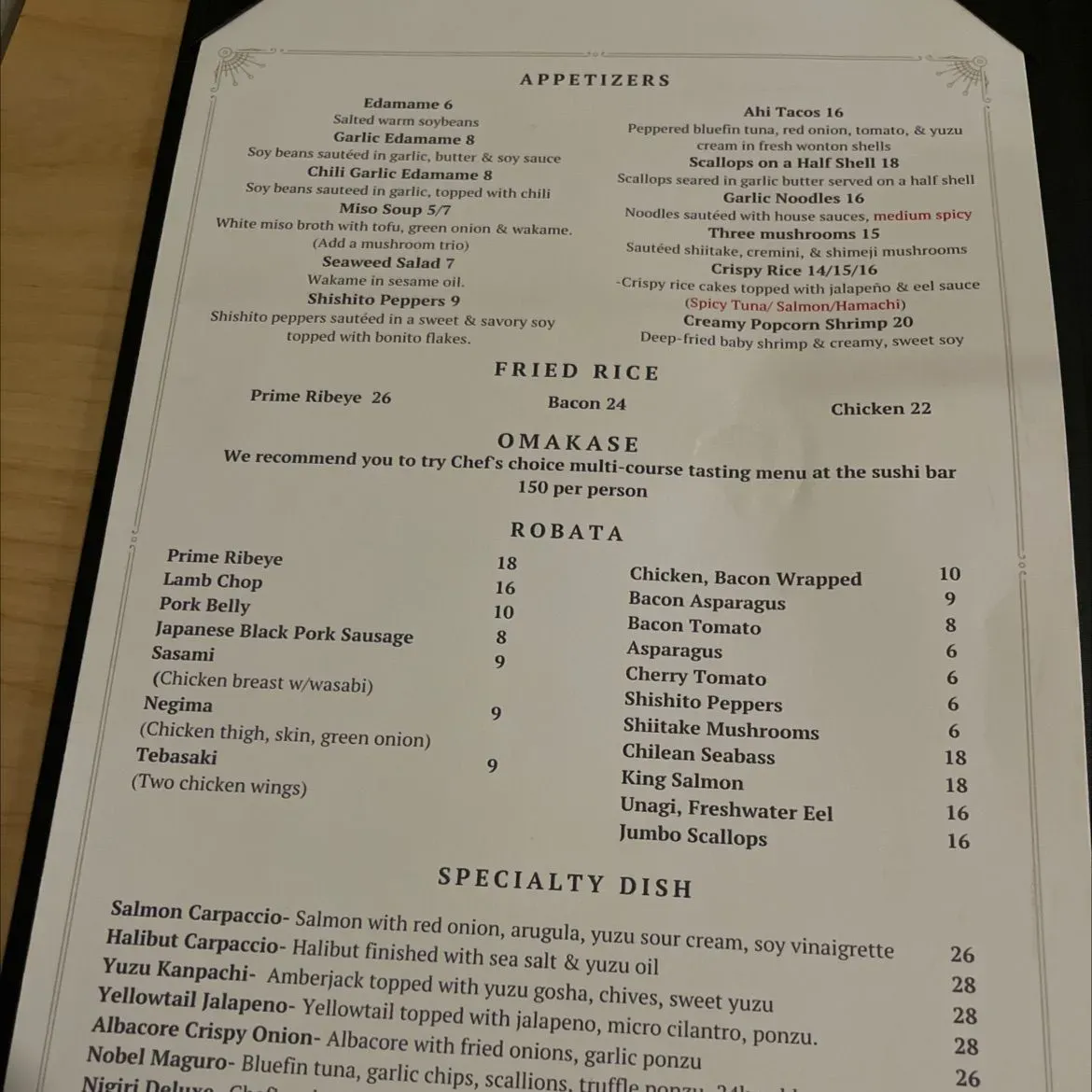 Menu 6