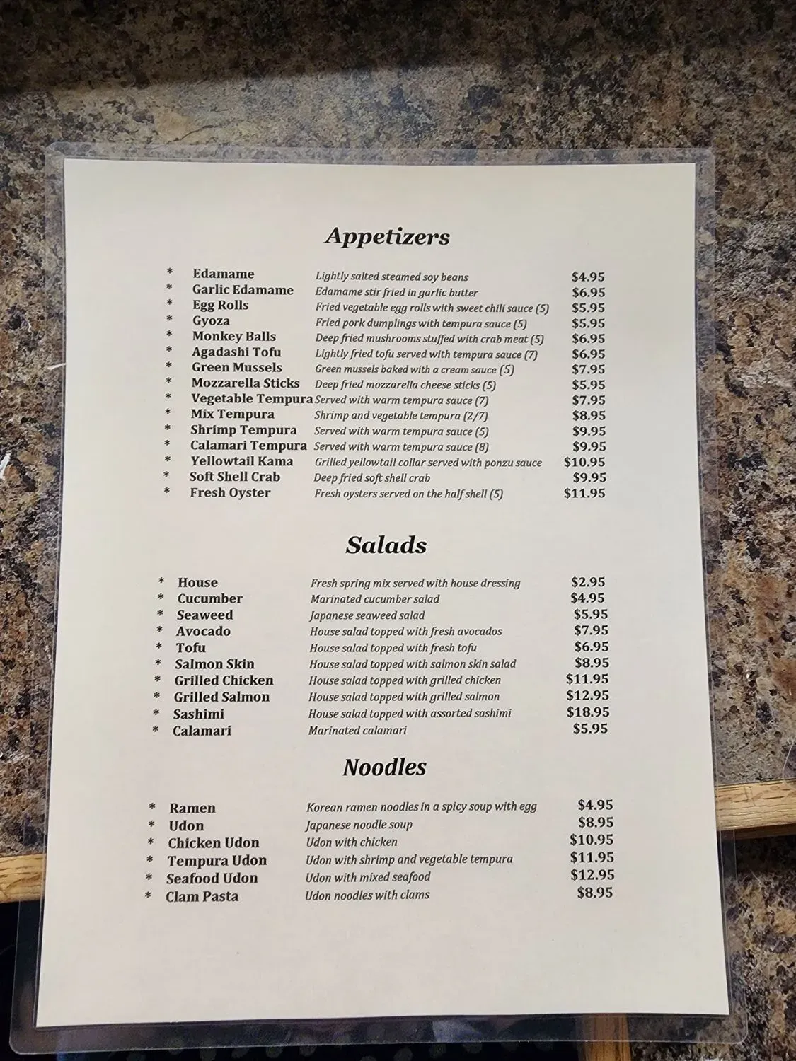 Menu 2