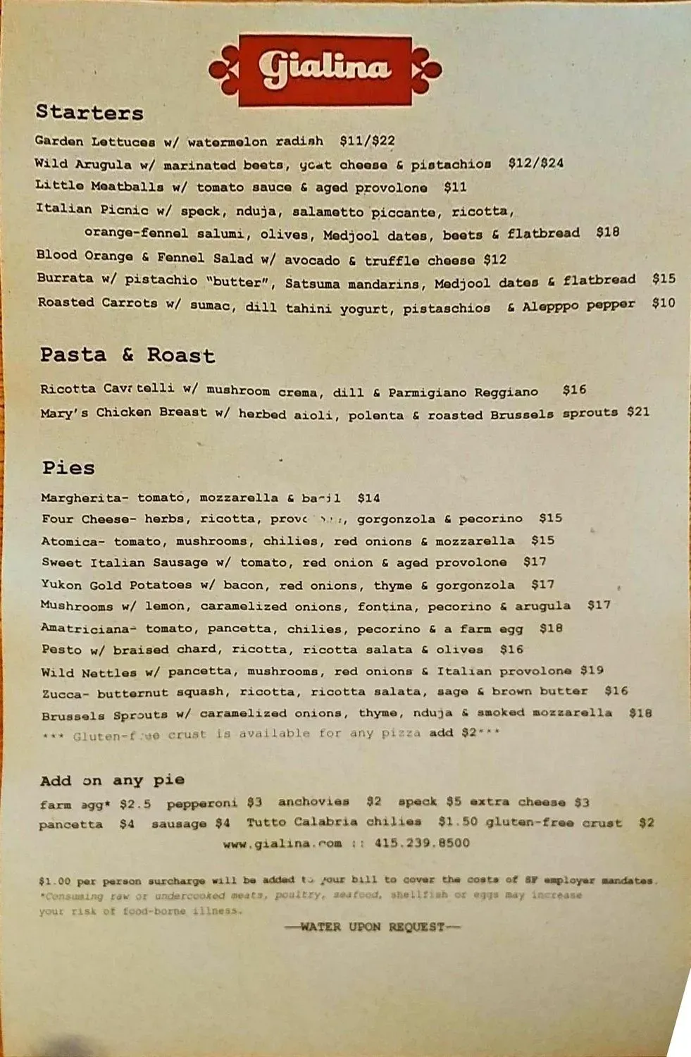 Menu 5