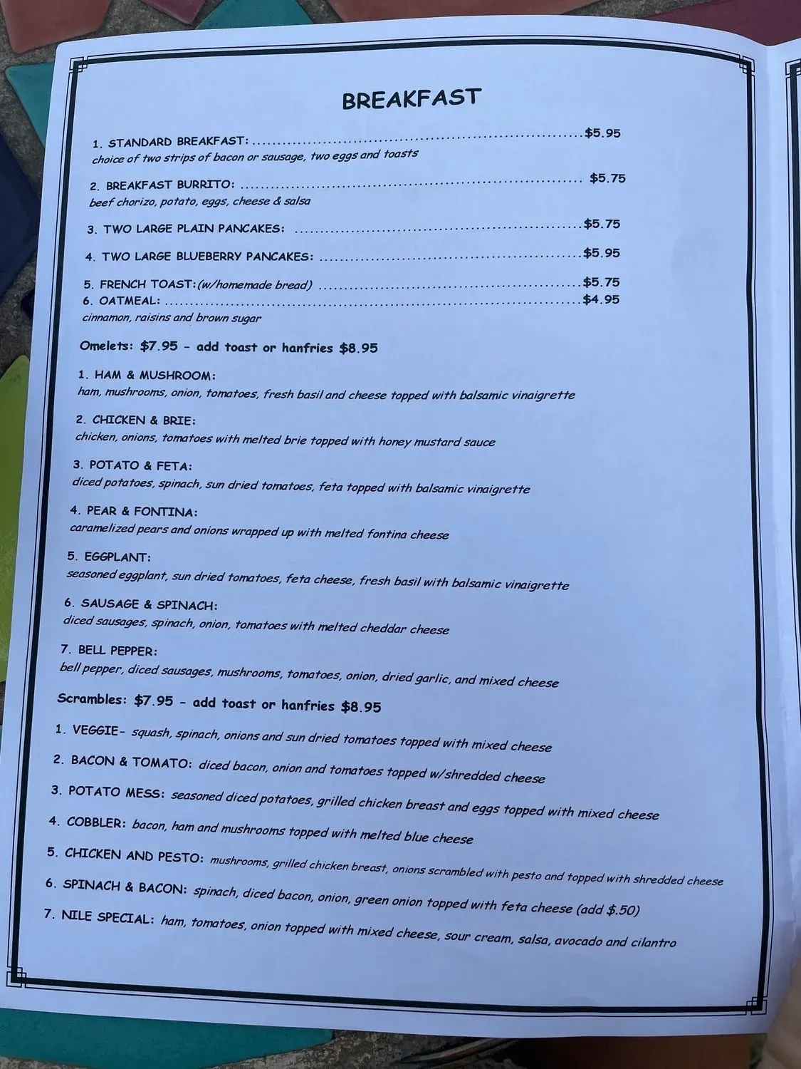 Menu 1